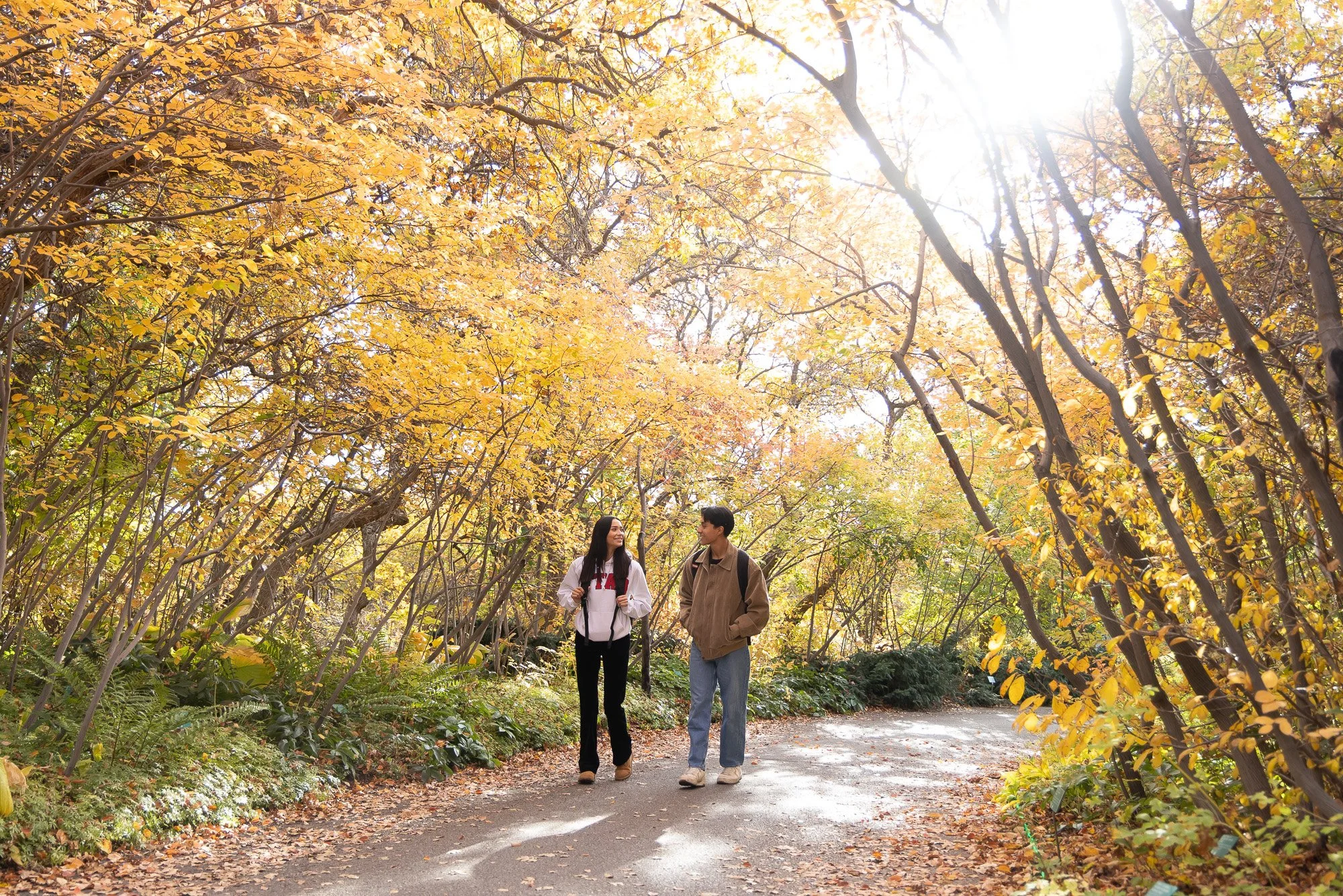 University of Utah - Students walking in Red Butte Garden  - Salt Lake City Portrait & Commercial Photographer Nick Sokoloff