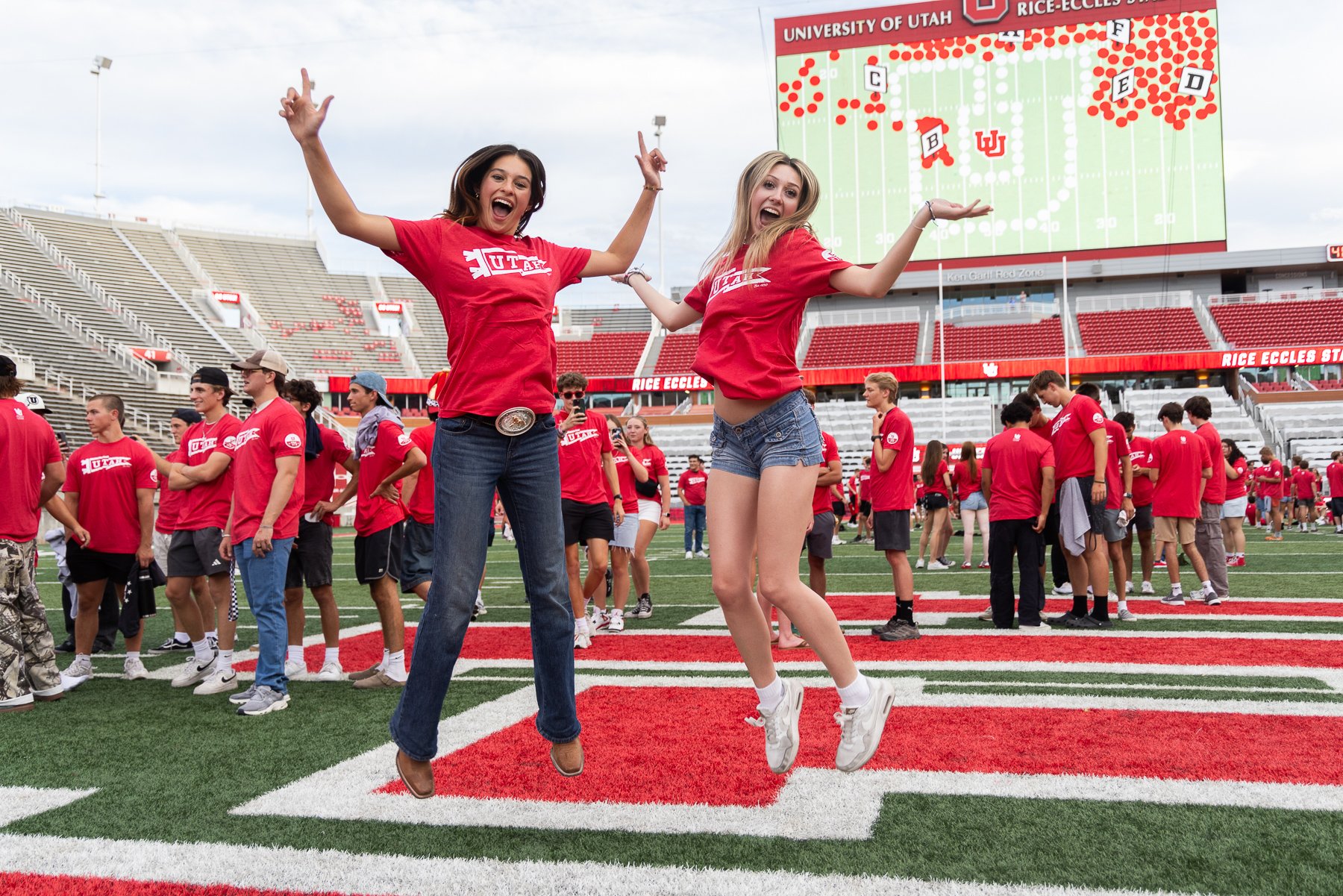 University of Utah - Block U freshman welcome  - Salt Lake City Portrait & Commercial Photographer Nick Sokoloff