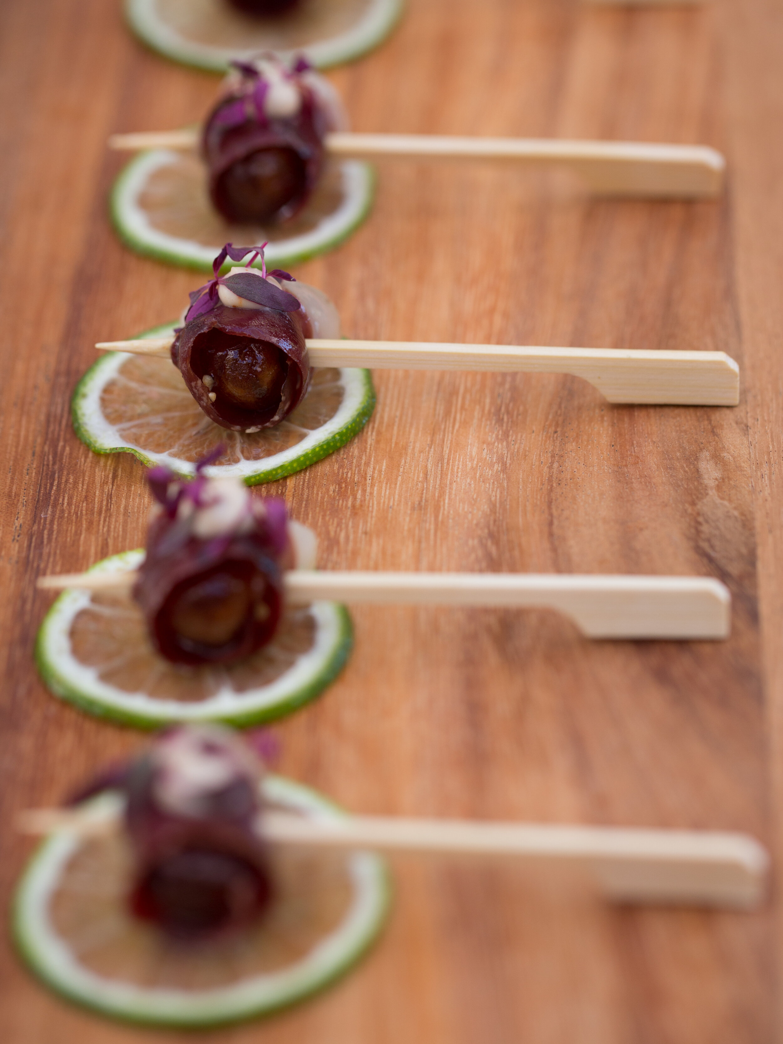  Cardamom &amp; Fennel Cured Duck, Cashew, Date 