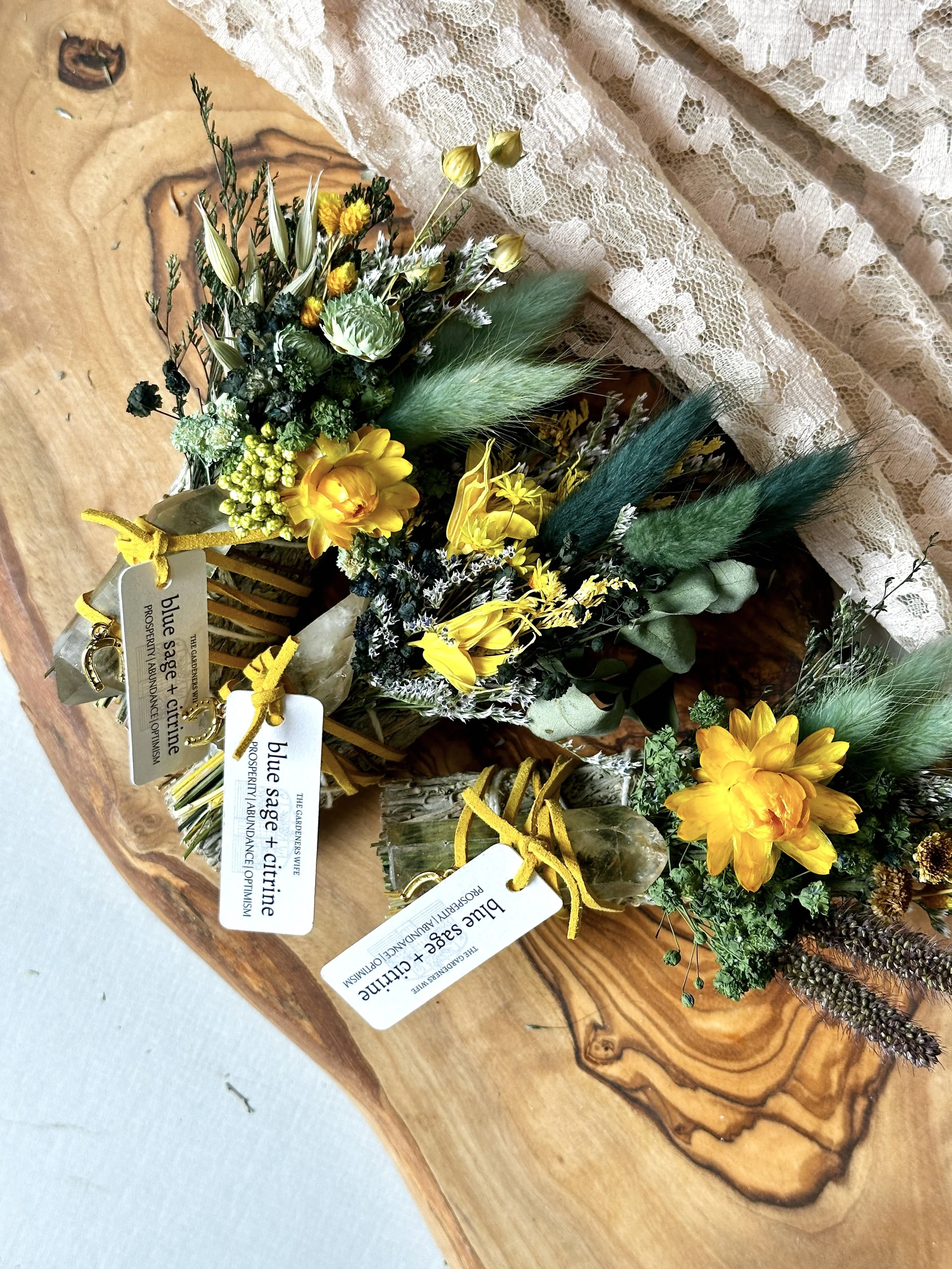 For Prosperity | Blue Sage & Citrine