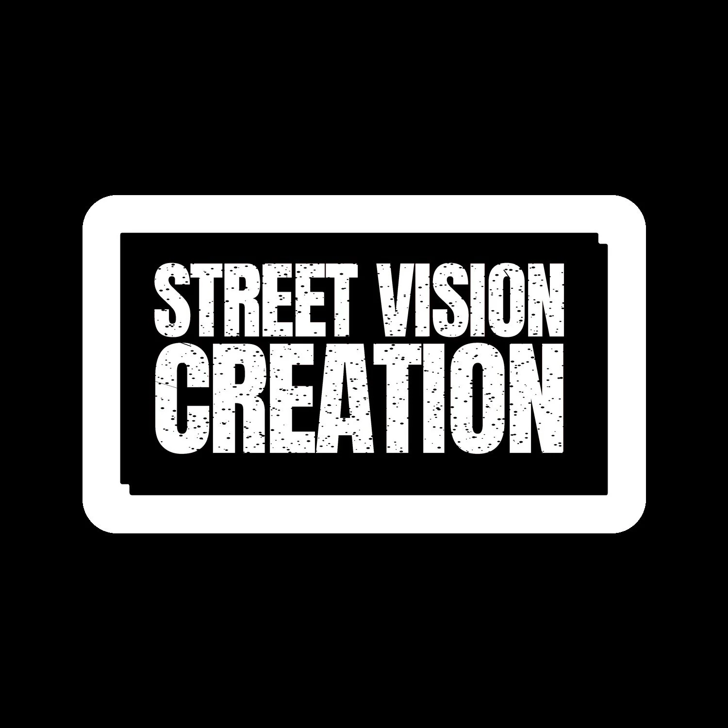 SVC Box Logo Sticker — Black & White