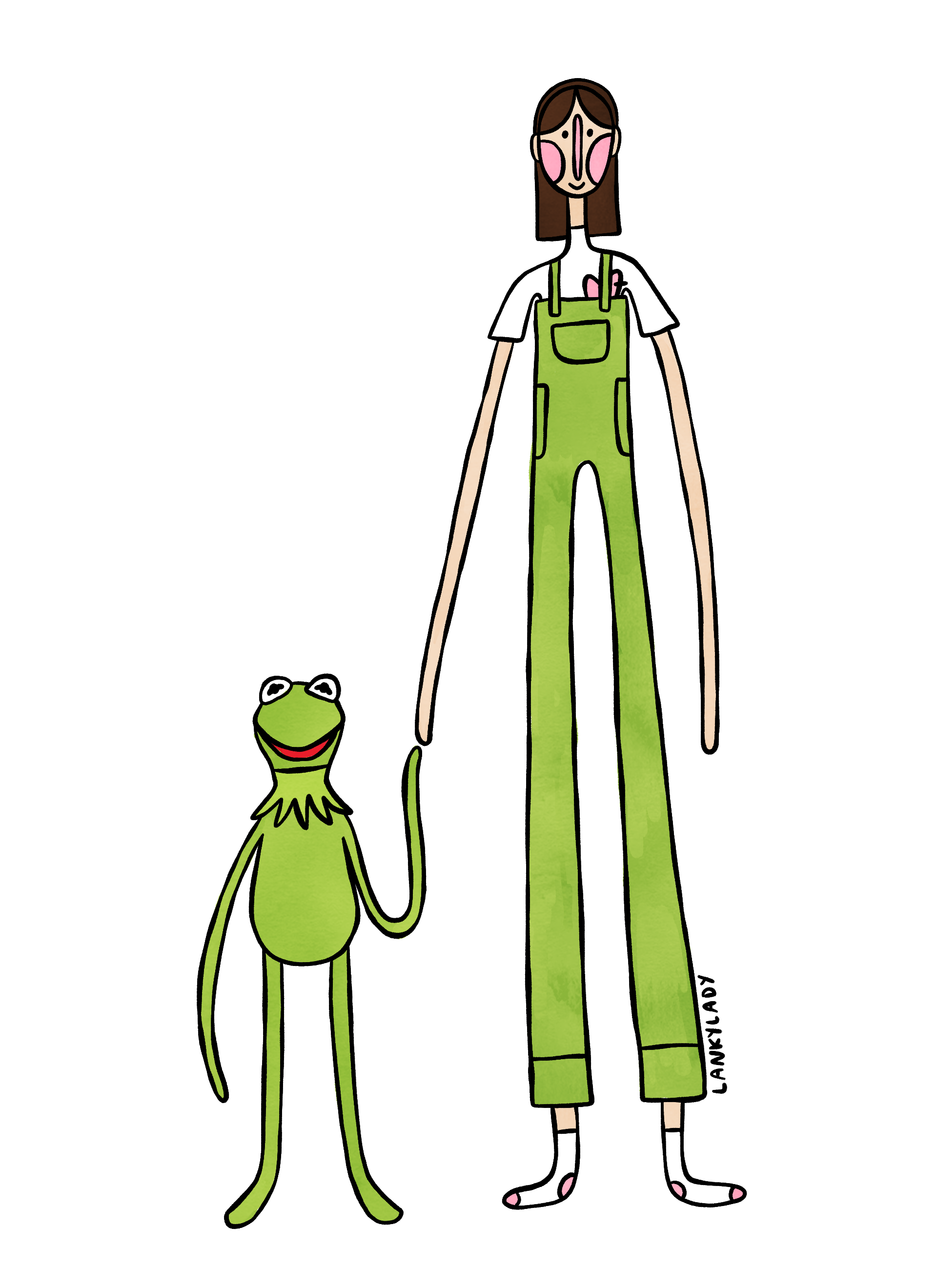 "it's actually pretty chill being green" 