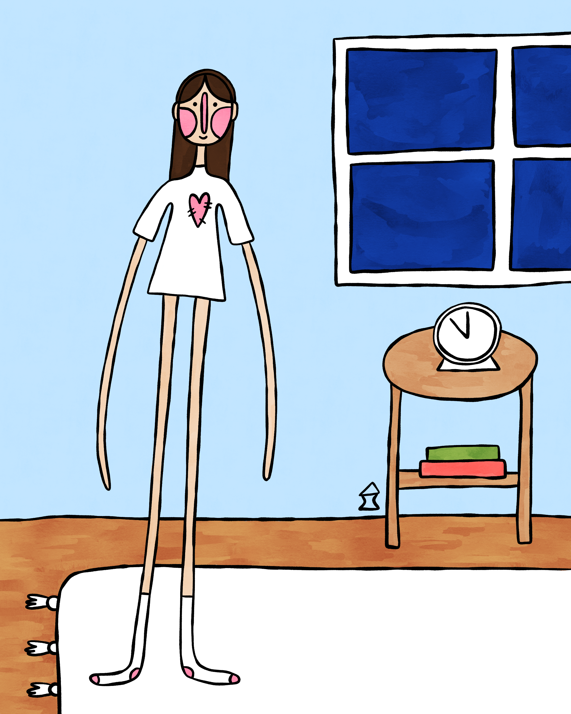 "oversized tshirt for jammies" 