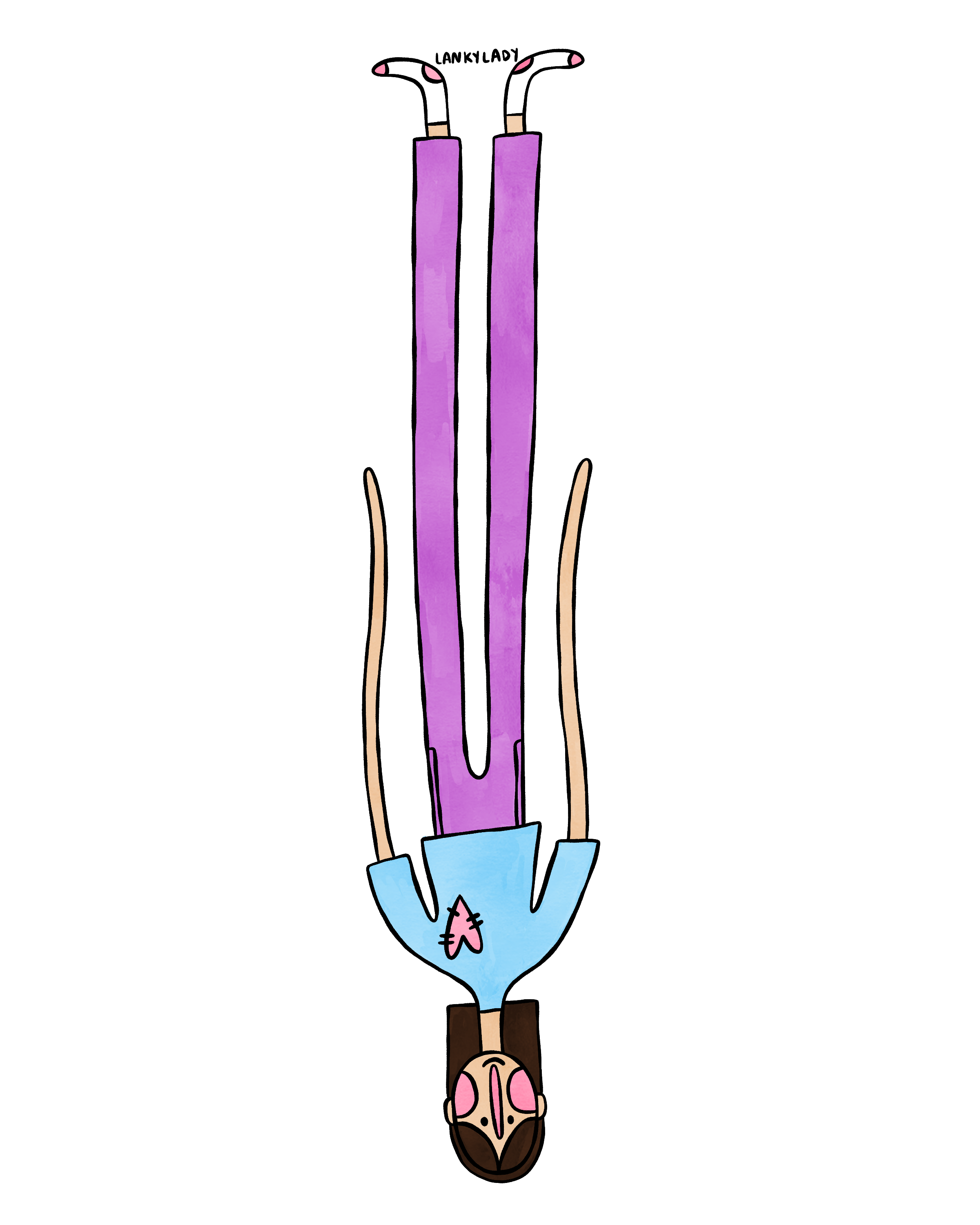 "drawn upside down" 
