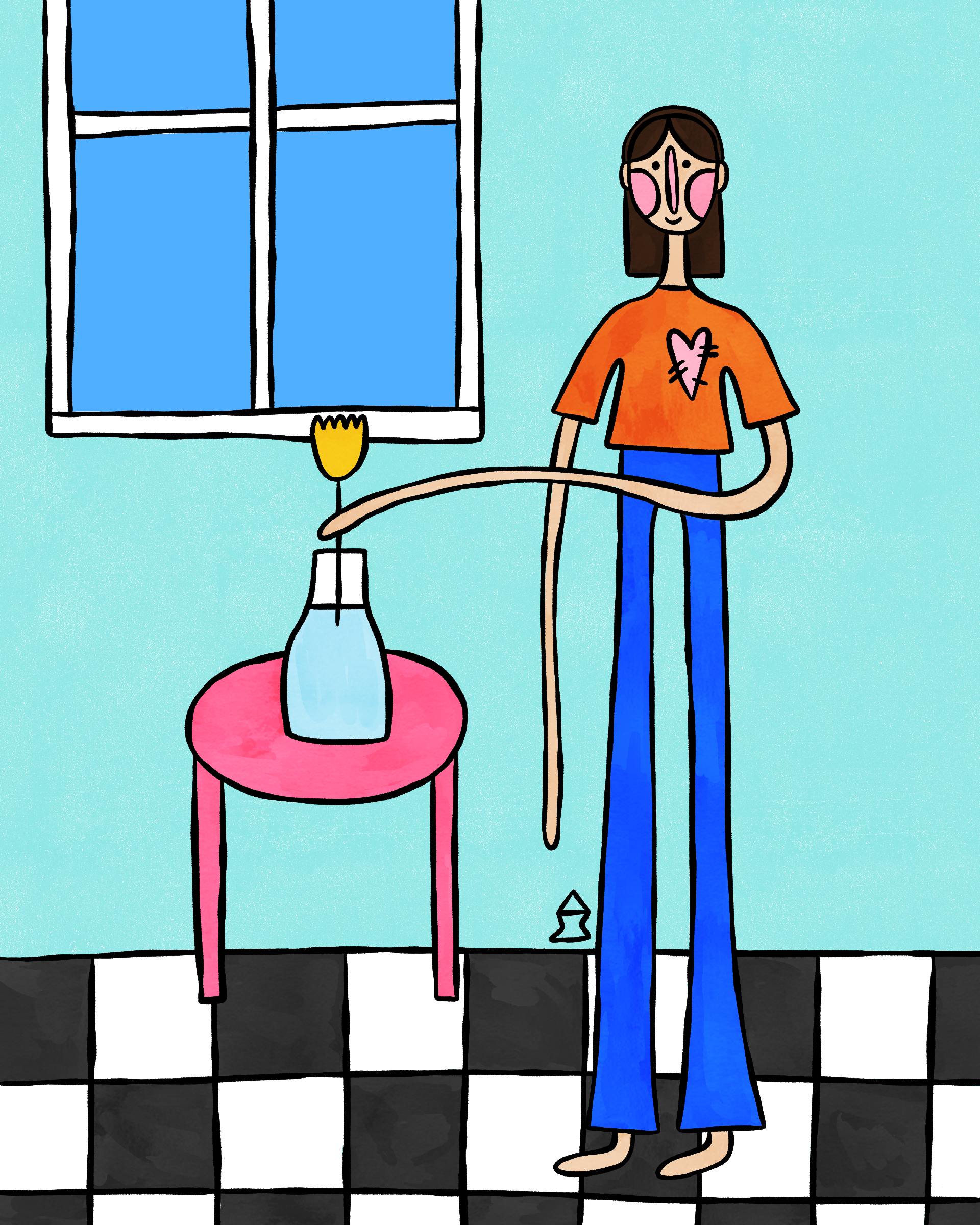 "flower in the vase" 