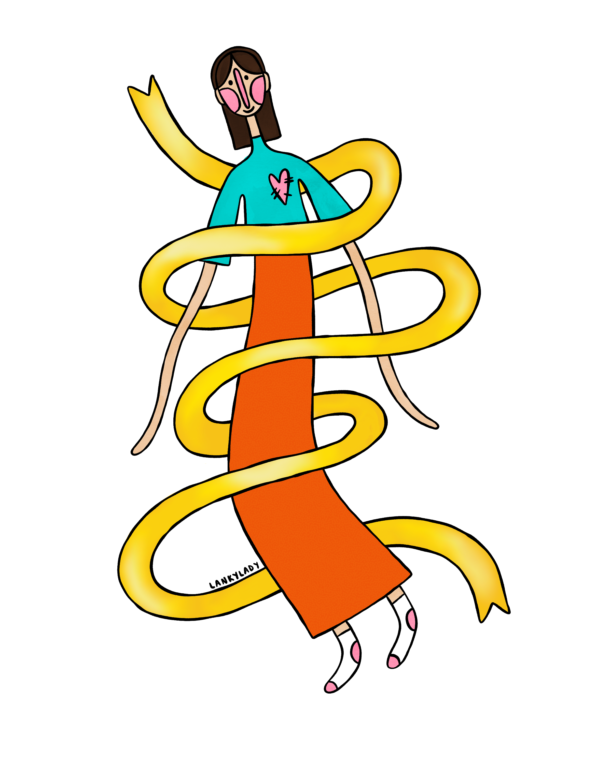 "swirling ribbon" 