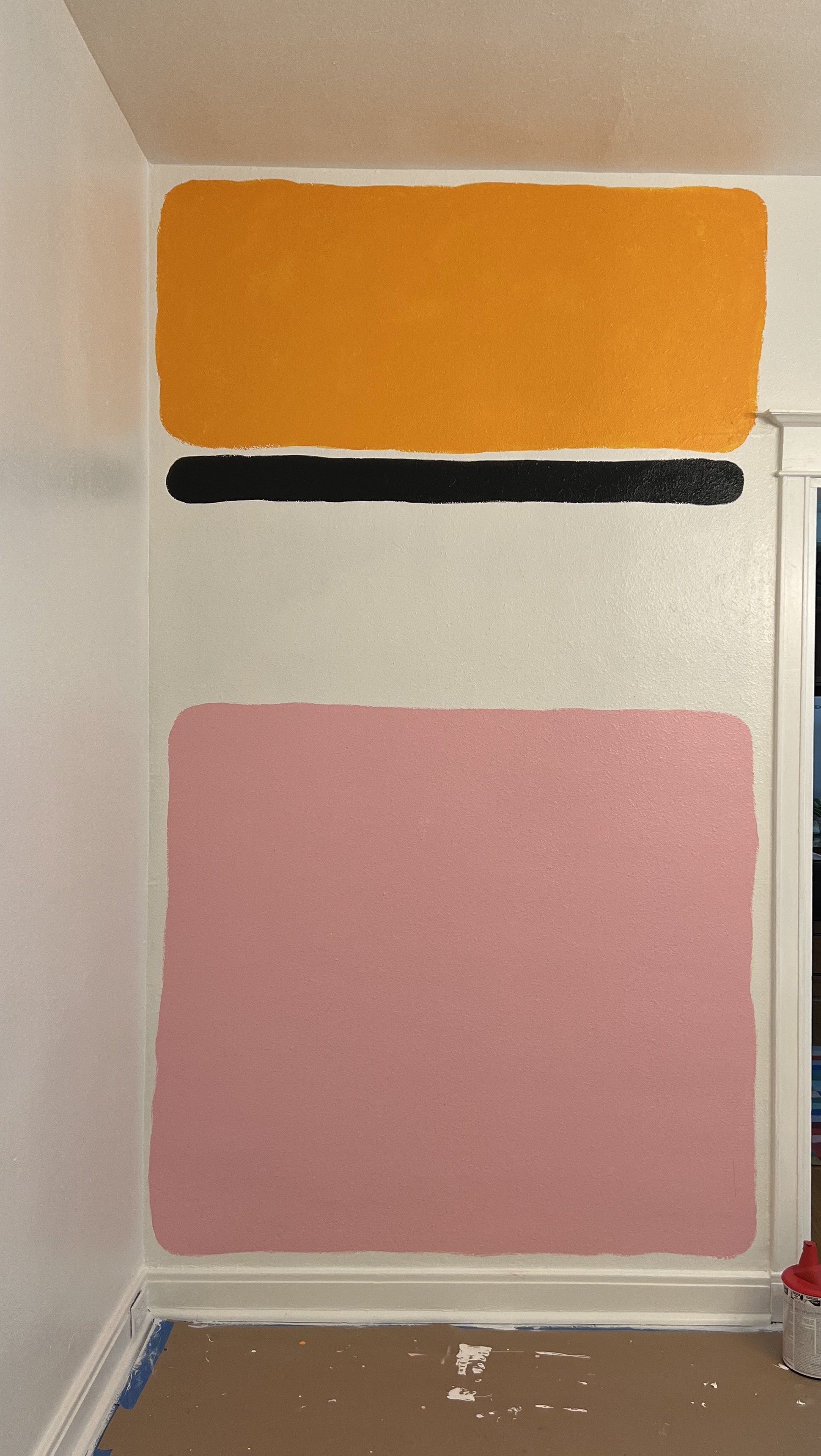 Mark Rothko inspired mural, hand painted