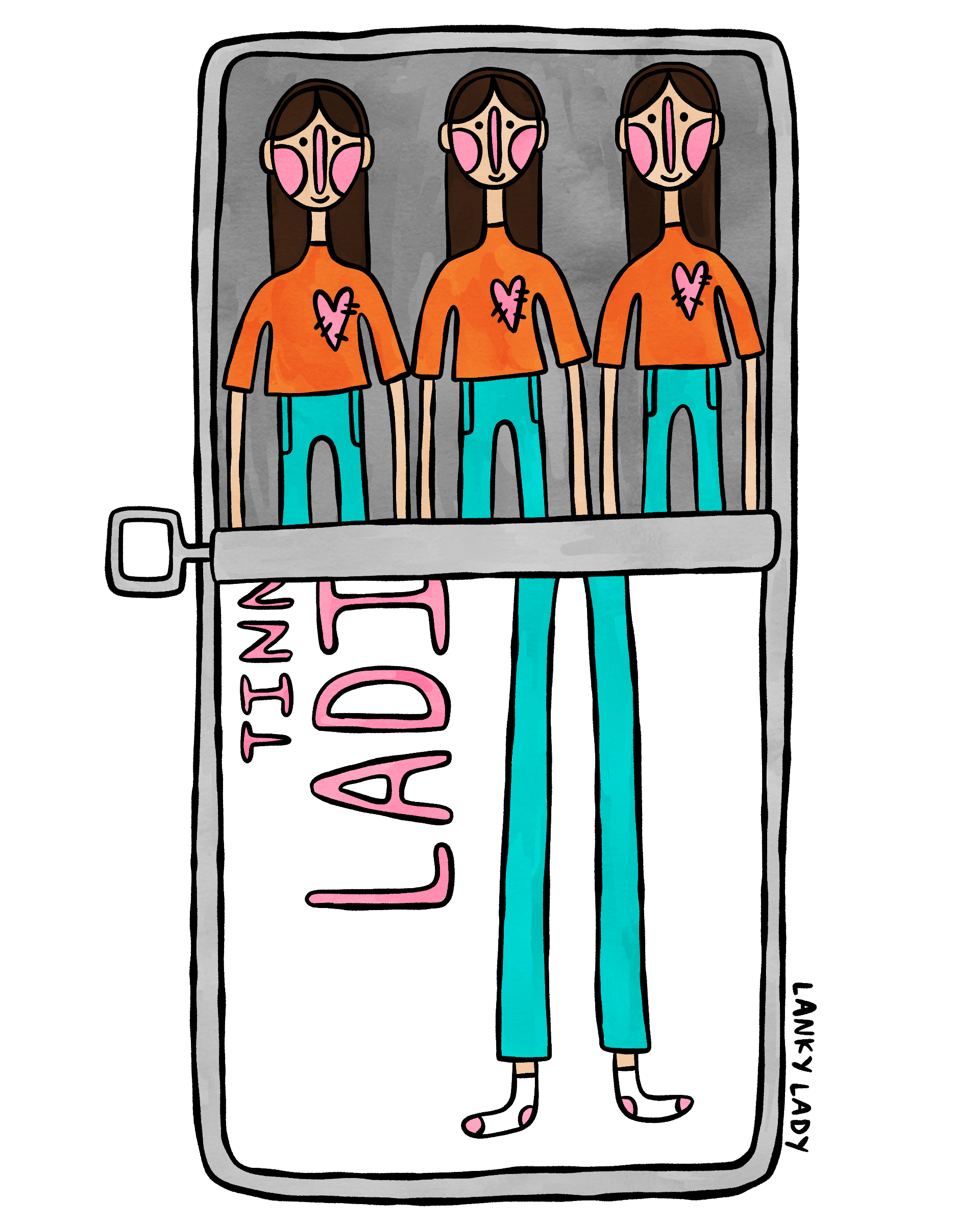 "tinned ladies" 