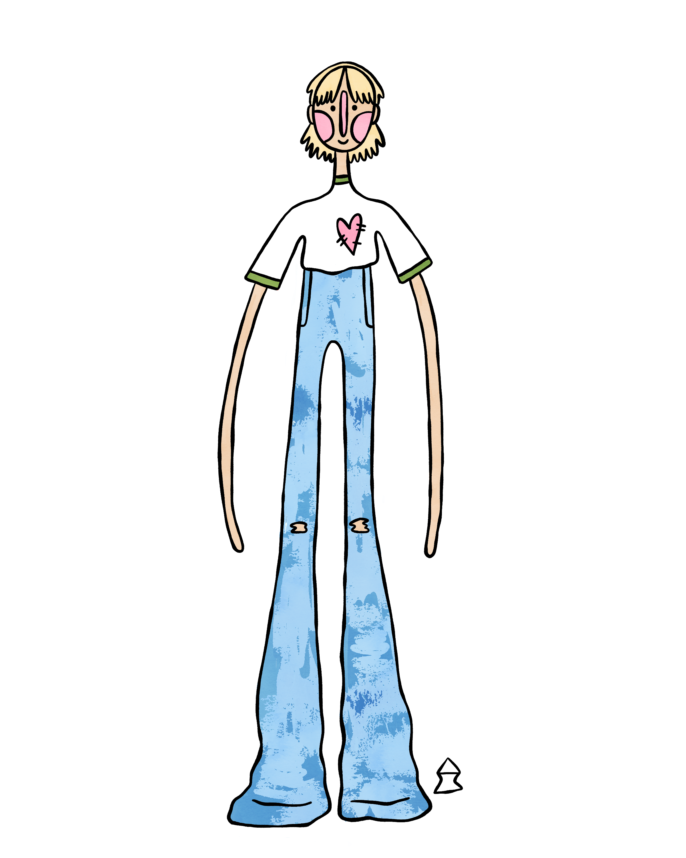 "baggy acid wash jeans" 