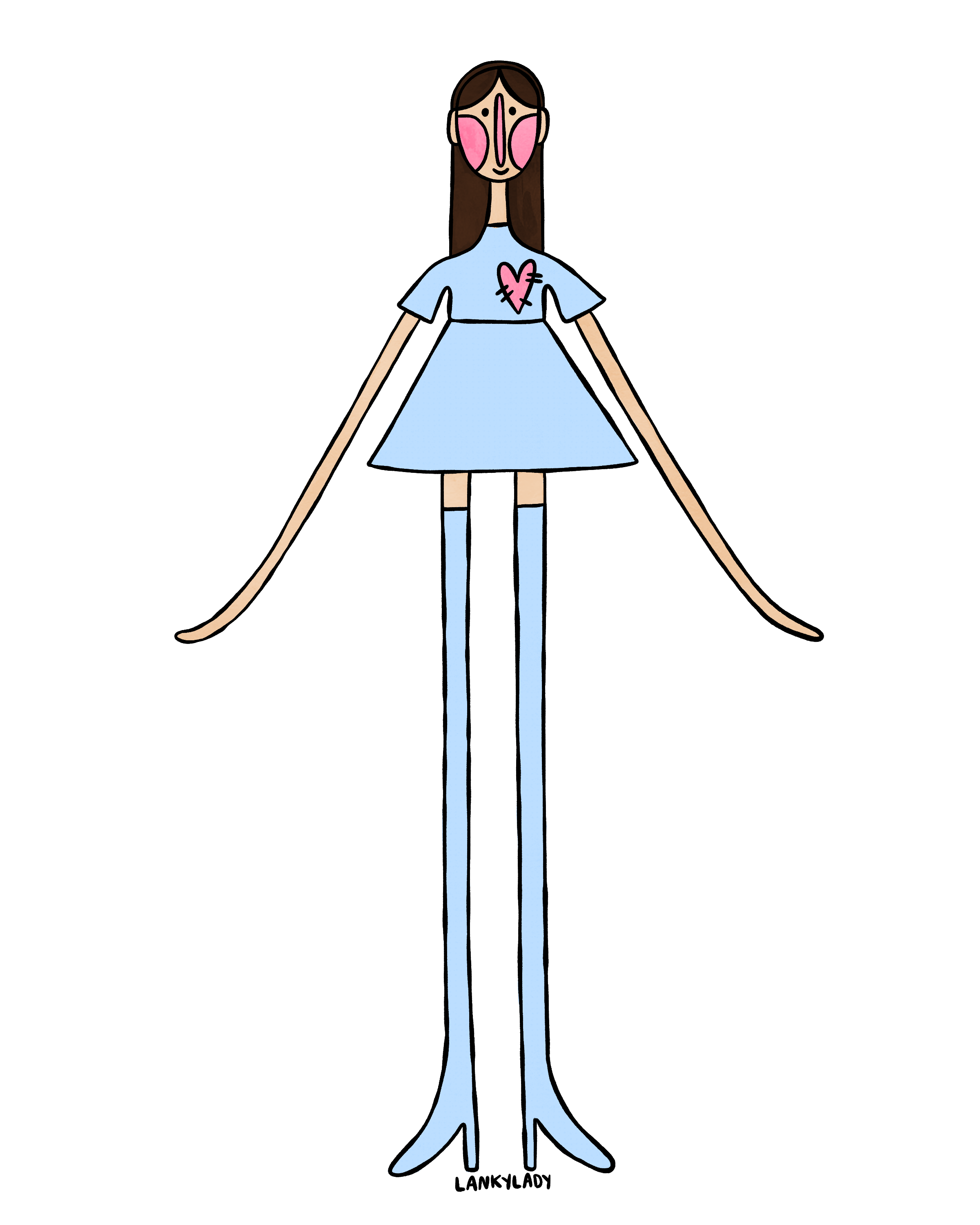 "baby blue babydoll" 