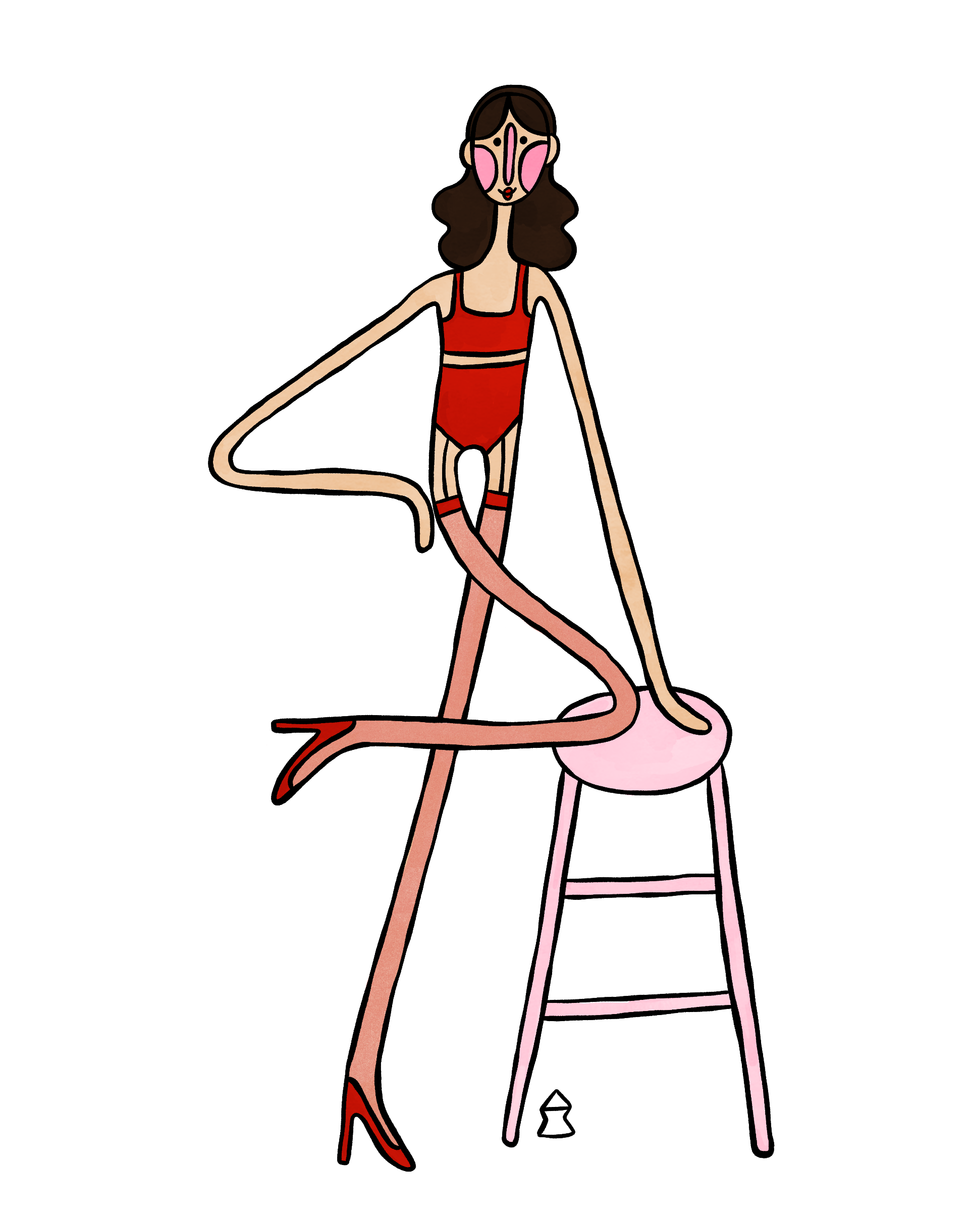 "red pin up for valentines day" 