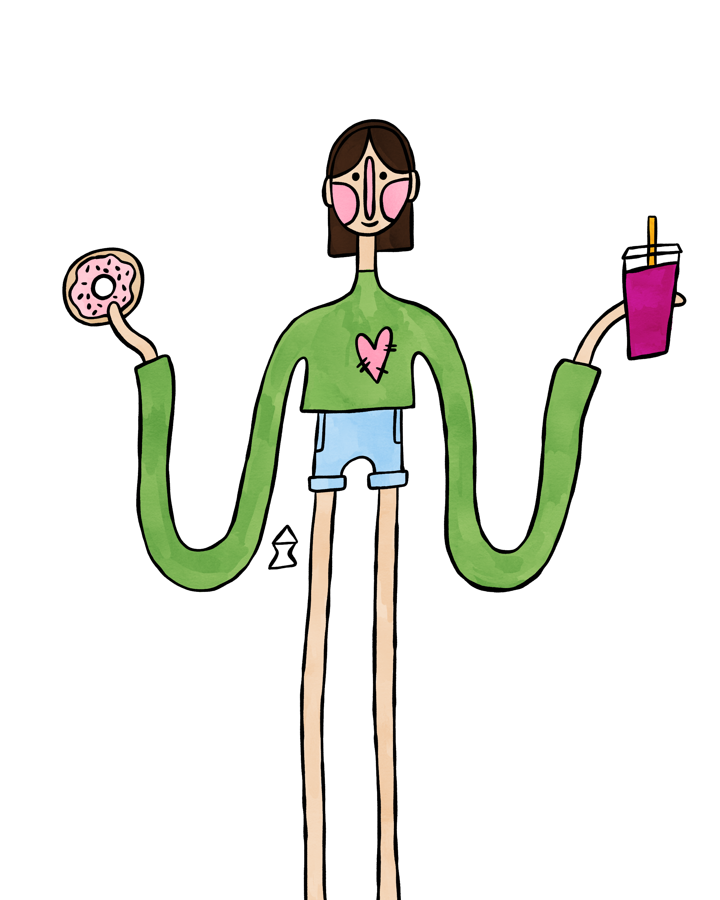 "smoothie and donut" 