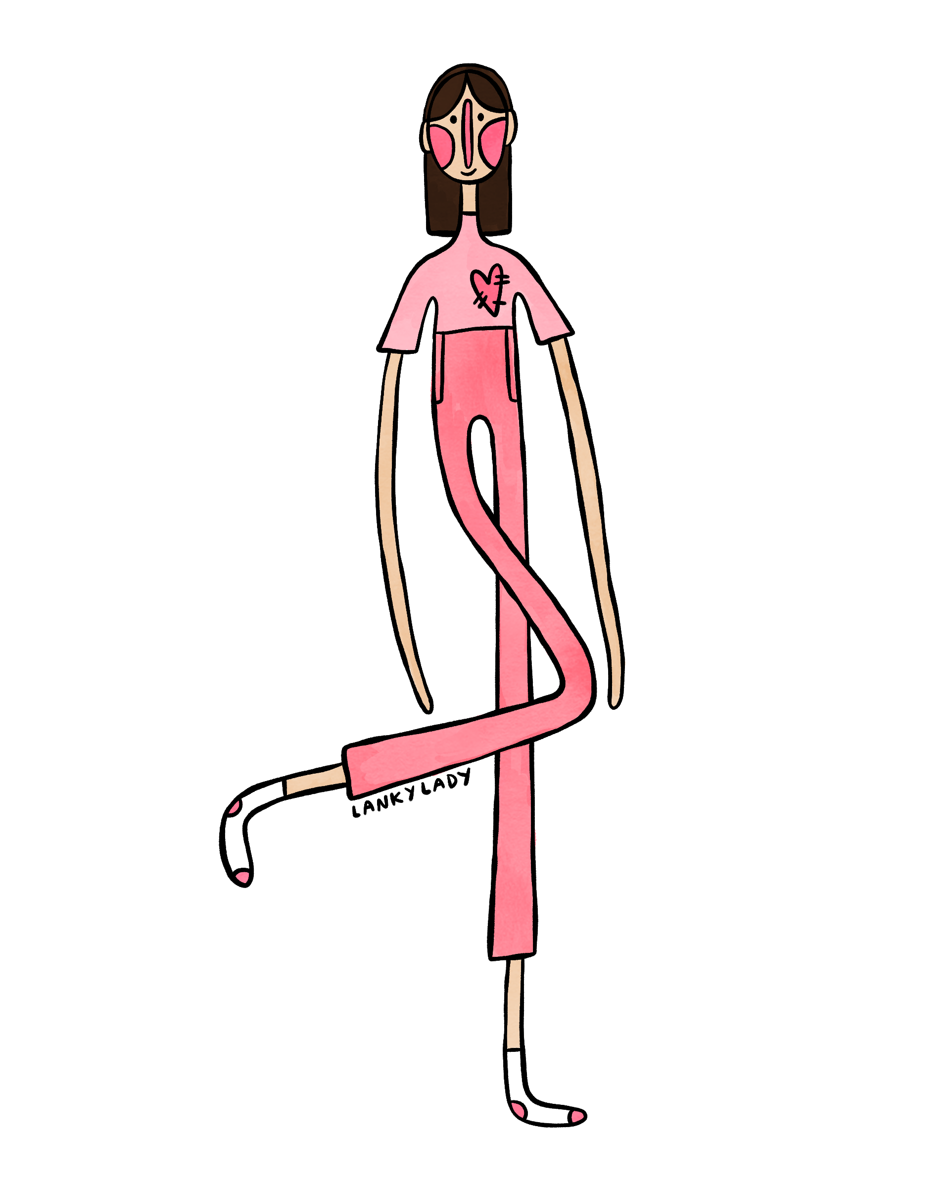 "standing around flamingo style" 