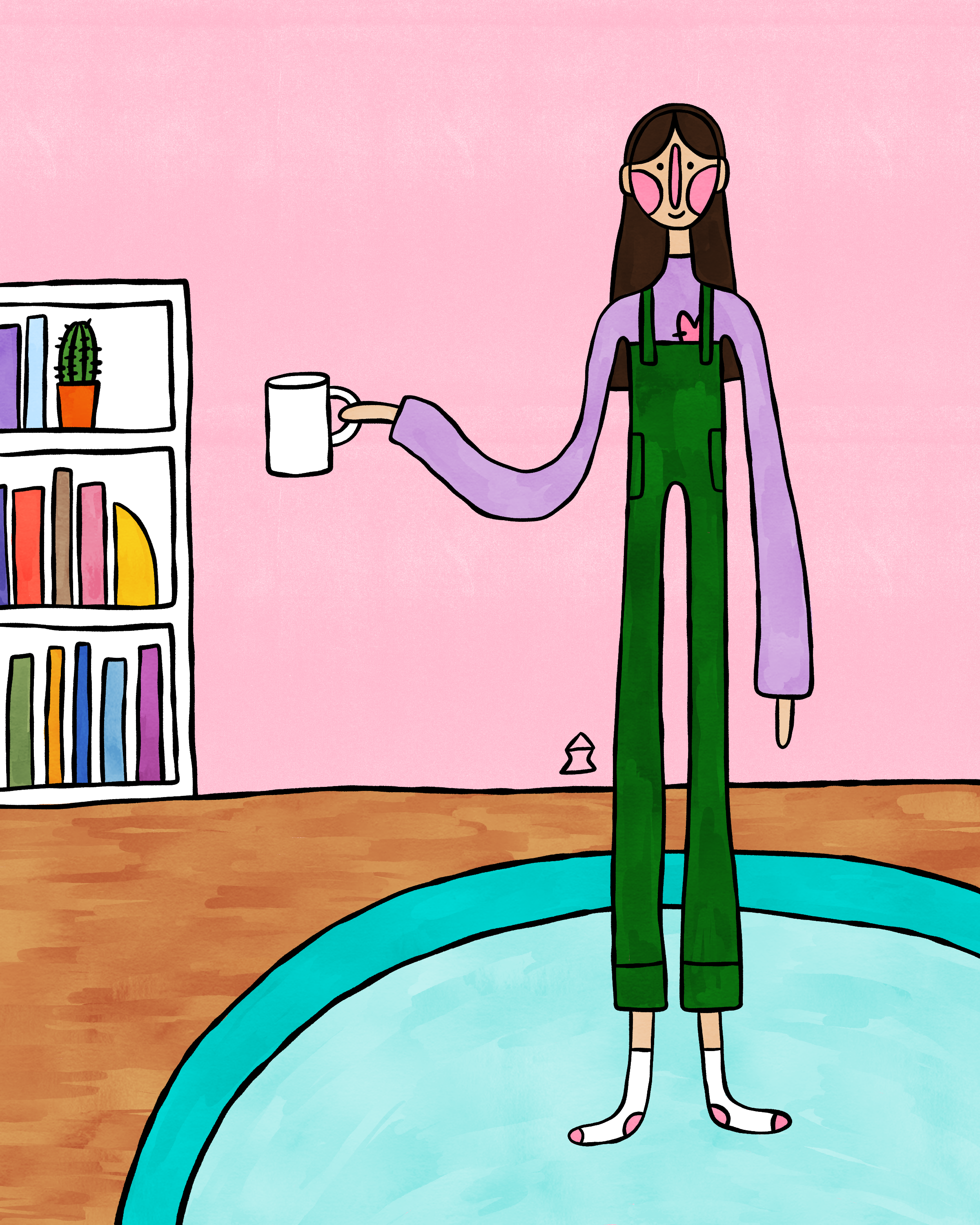 "warm mug and a good book" 