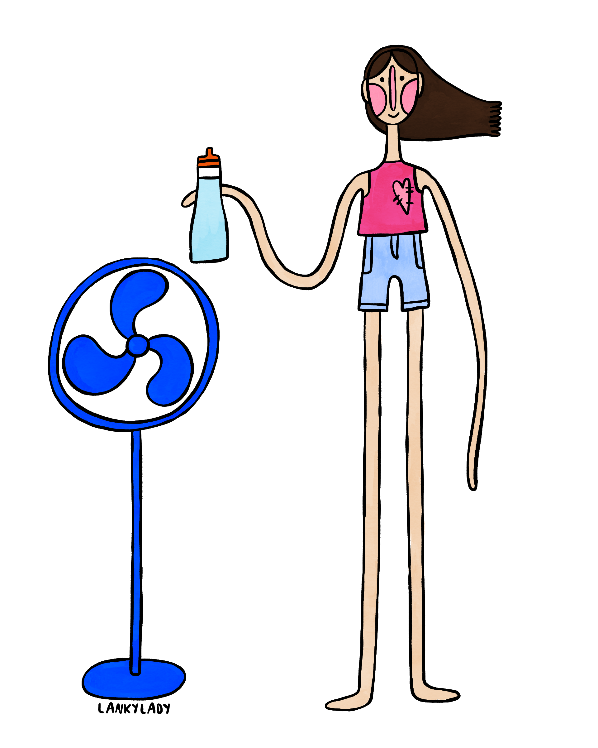 "staying cool and hydrated" 
