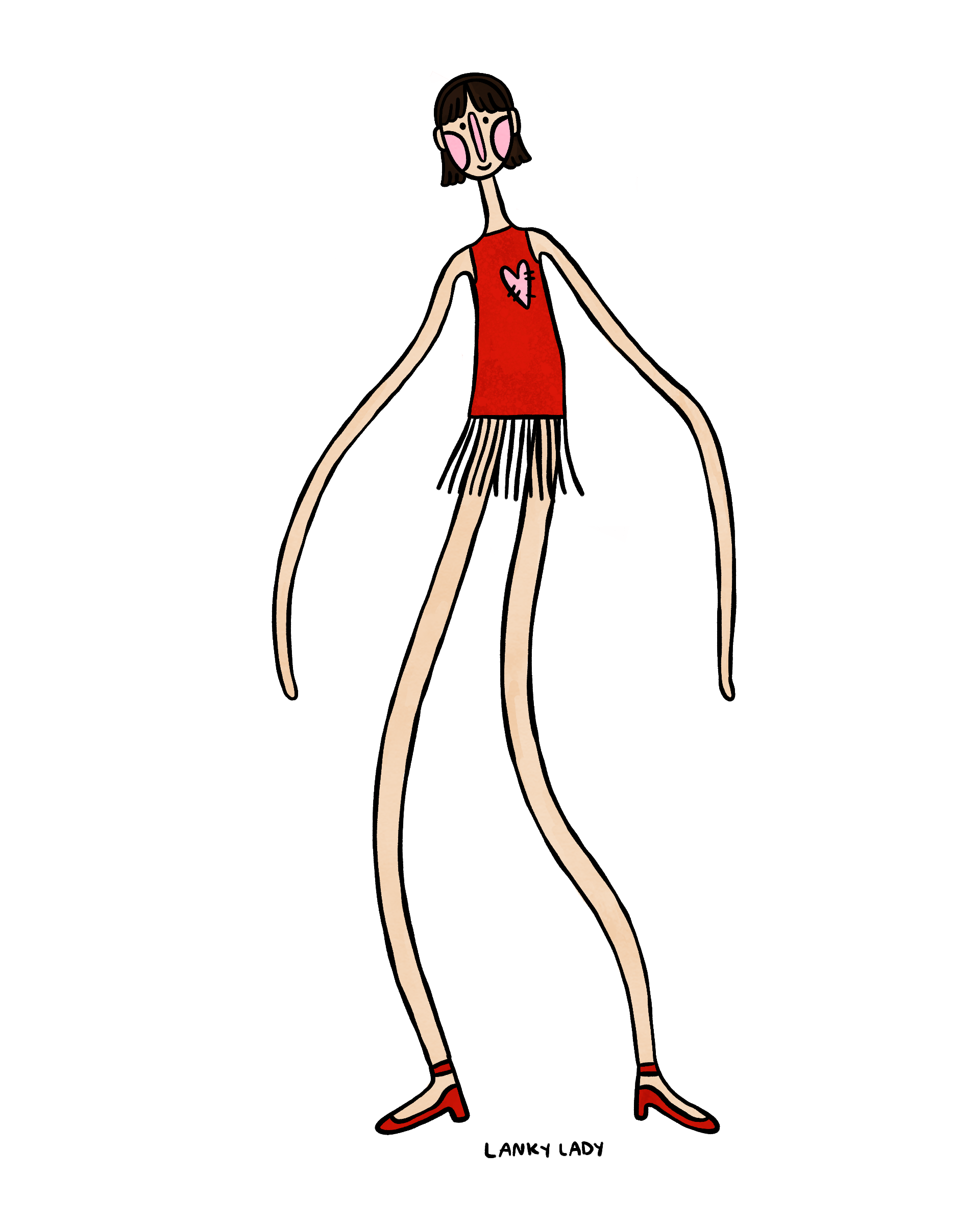 "red dancing dress" 