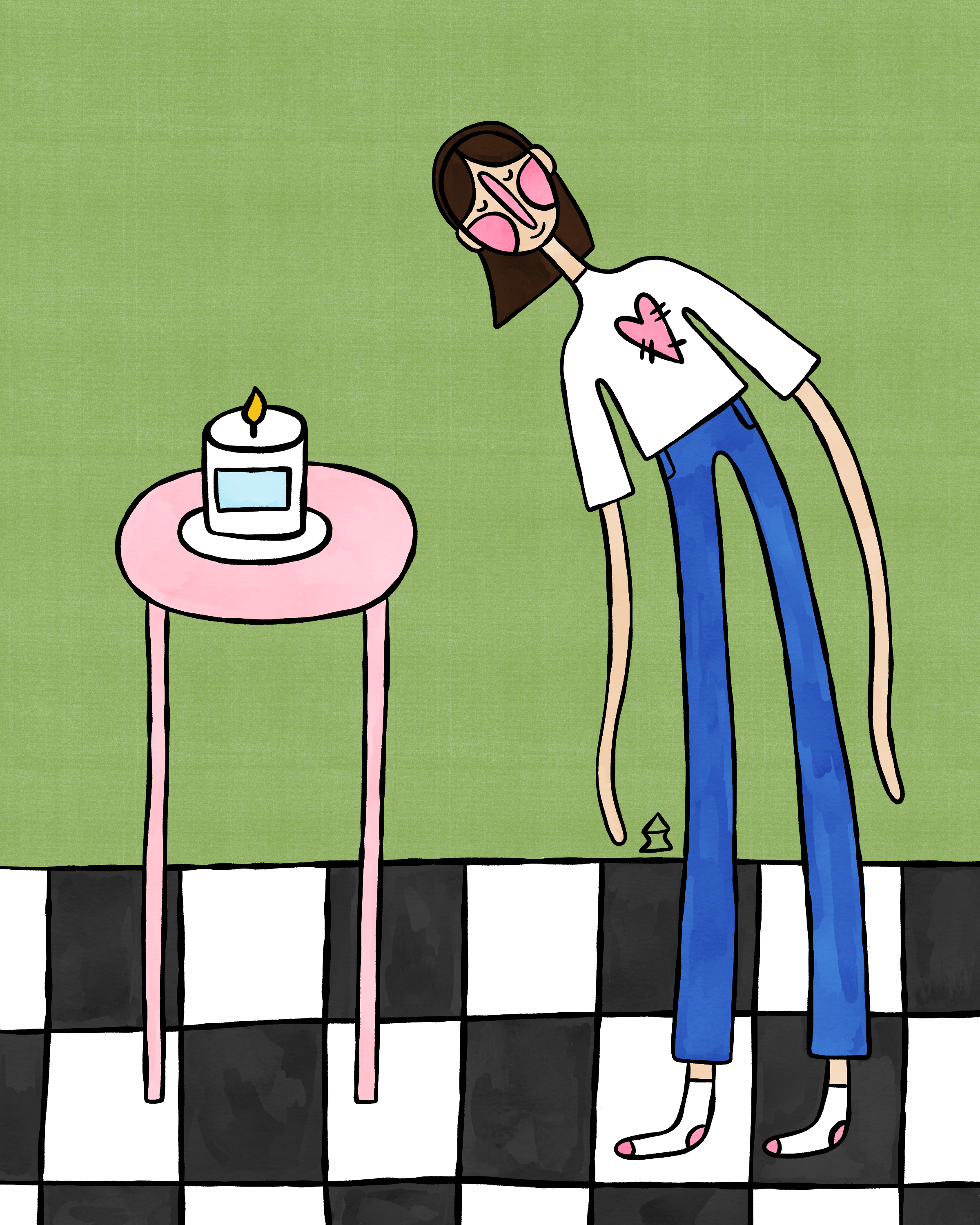 "stop and smell the candle" 