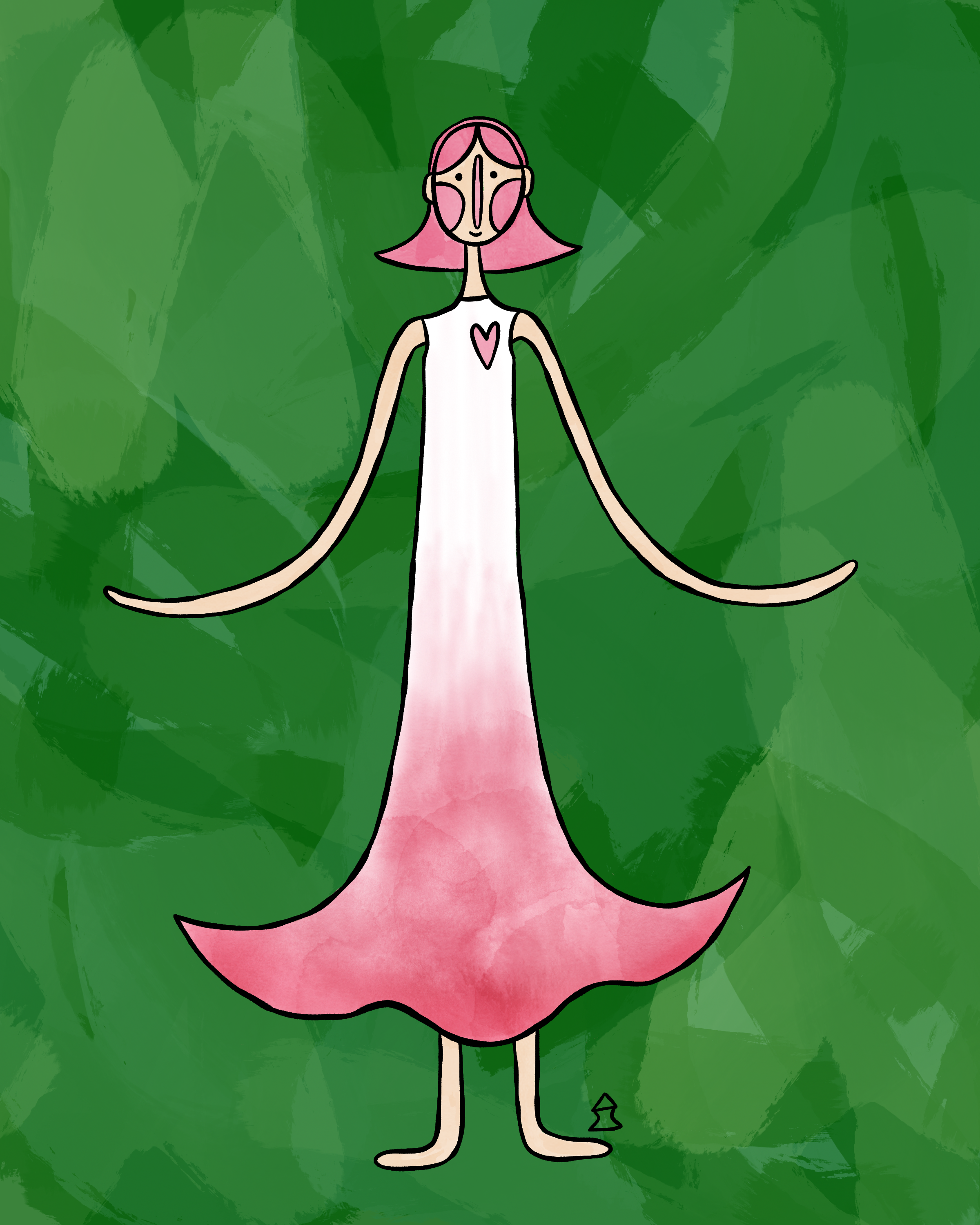 "inspired by some flowers at the botanical garden" 