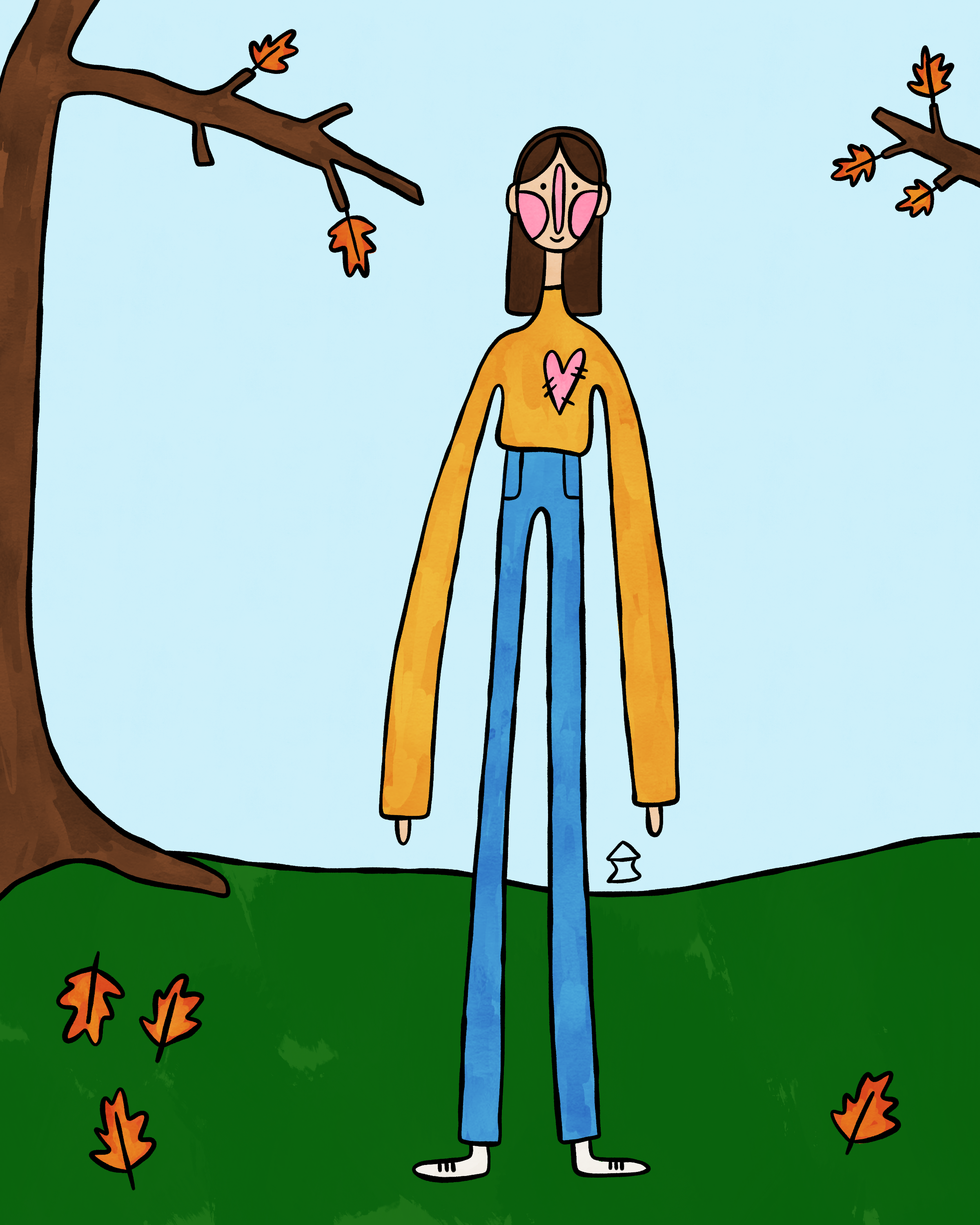 "still not quite fall where i live" 