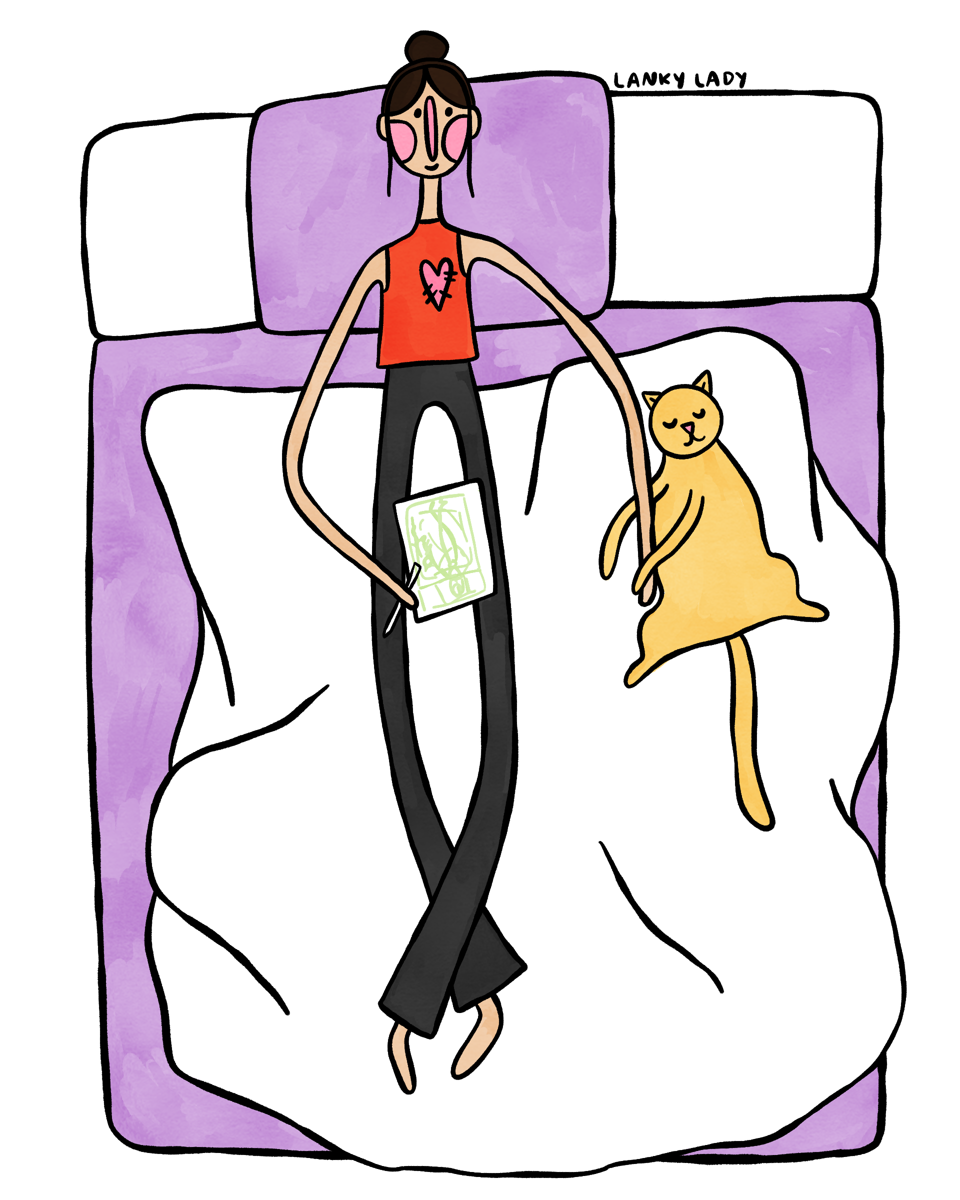 "depiction of my cat holding my arm" 
