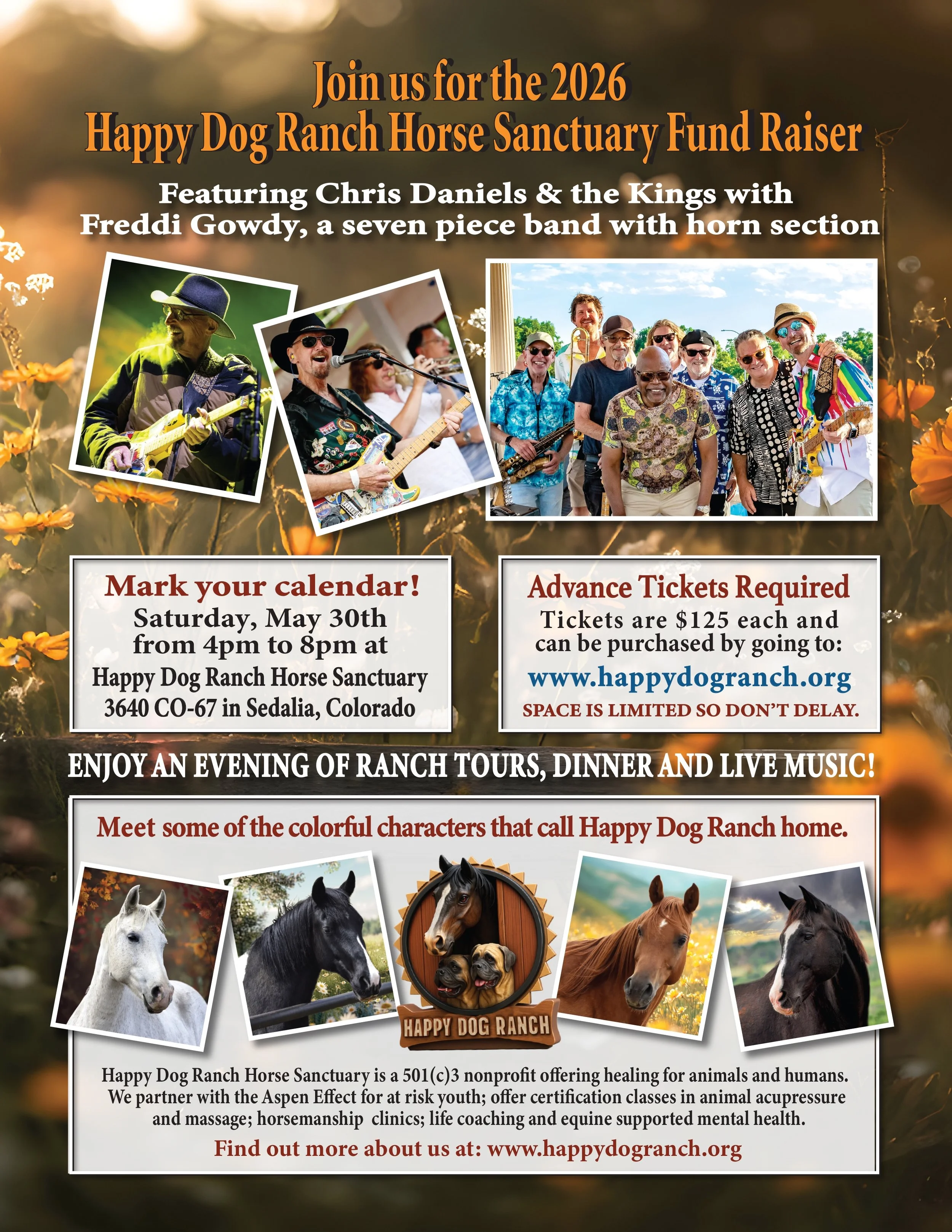 Fundraising Event for  Happy Dog Ranch Horse Sanctuary, 3640 CO-67, Sedalia, CO 80135