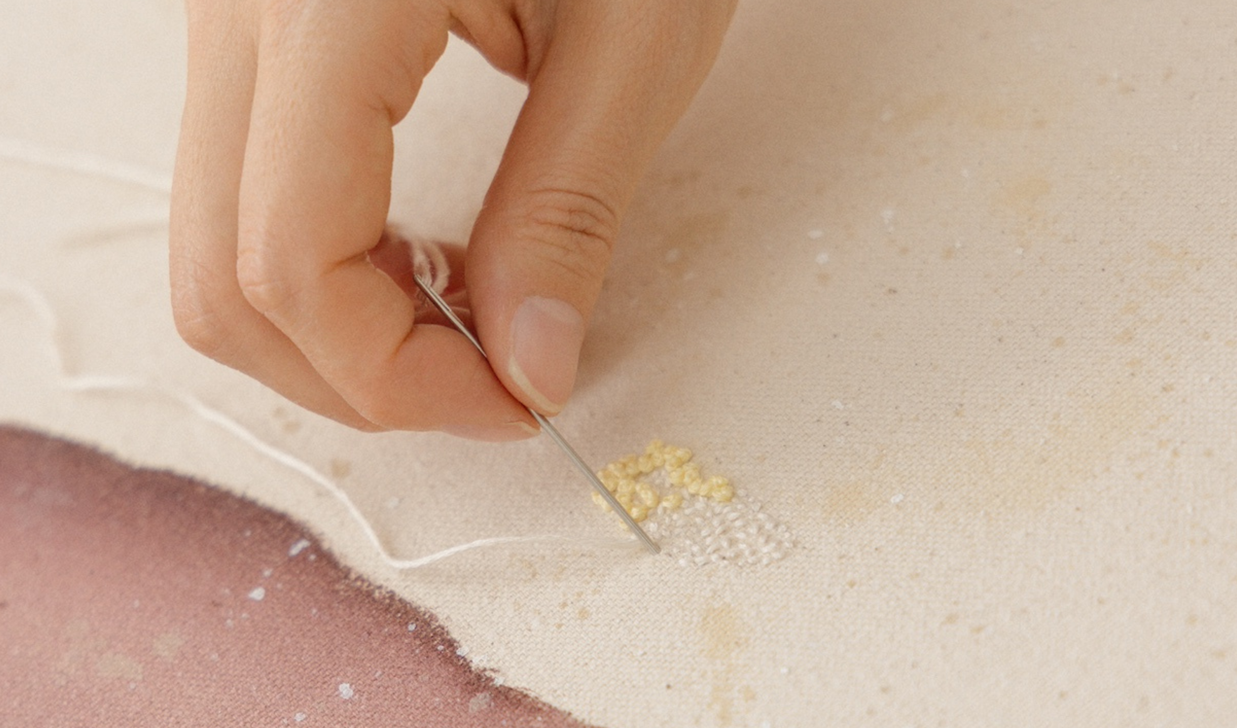 Asami Nakamura at home with her work