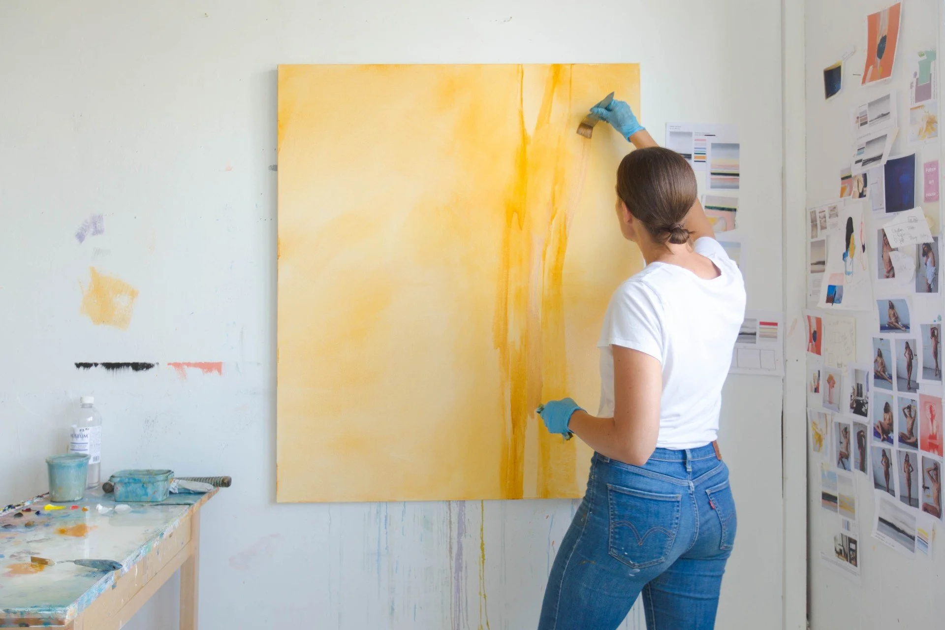 Work in progress in Zo&euml; Pawlak's studio