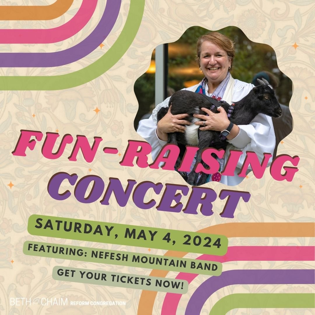 Don't miss out on the chance to celebrate with us! 📅 

Save the date for an unforgettable concert experience on May 4th, 2024, with the Nefesh Mountain Band at Beth Chaim Reform Congregation. 

Get your tickets now!  www.bethchaim.net/fundraising-co