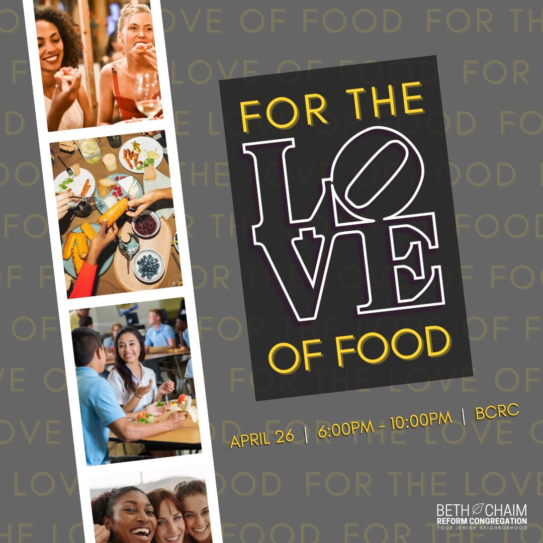 We&rsquo;re officially two weeks away from the ultimate tasting-meets-dancing-meets-dressed-up party: For the Love of Food!
Chefs are prepping, cocktails are being shaken, and the playlist? Absolutely flawless.

Save the date: April 26, 2025 at Beth 