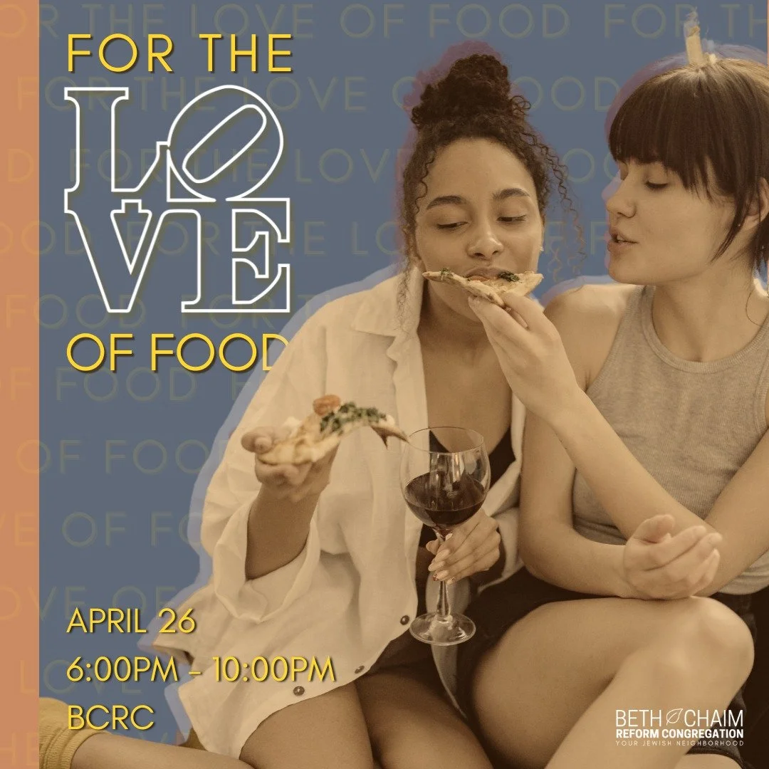 The countdown is heating up&mdash;only 2 days until For the Love of Food takes over Beth Chaim Reform Congregation.

Expect tasting stations, signature drinks, live entertainment, immersive art, and surprises around every corner. This isn&rsquo;t jus