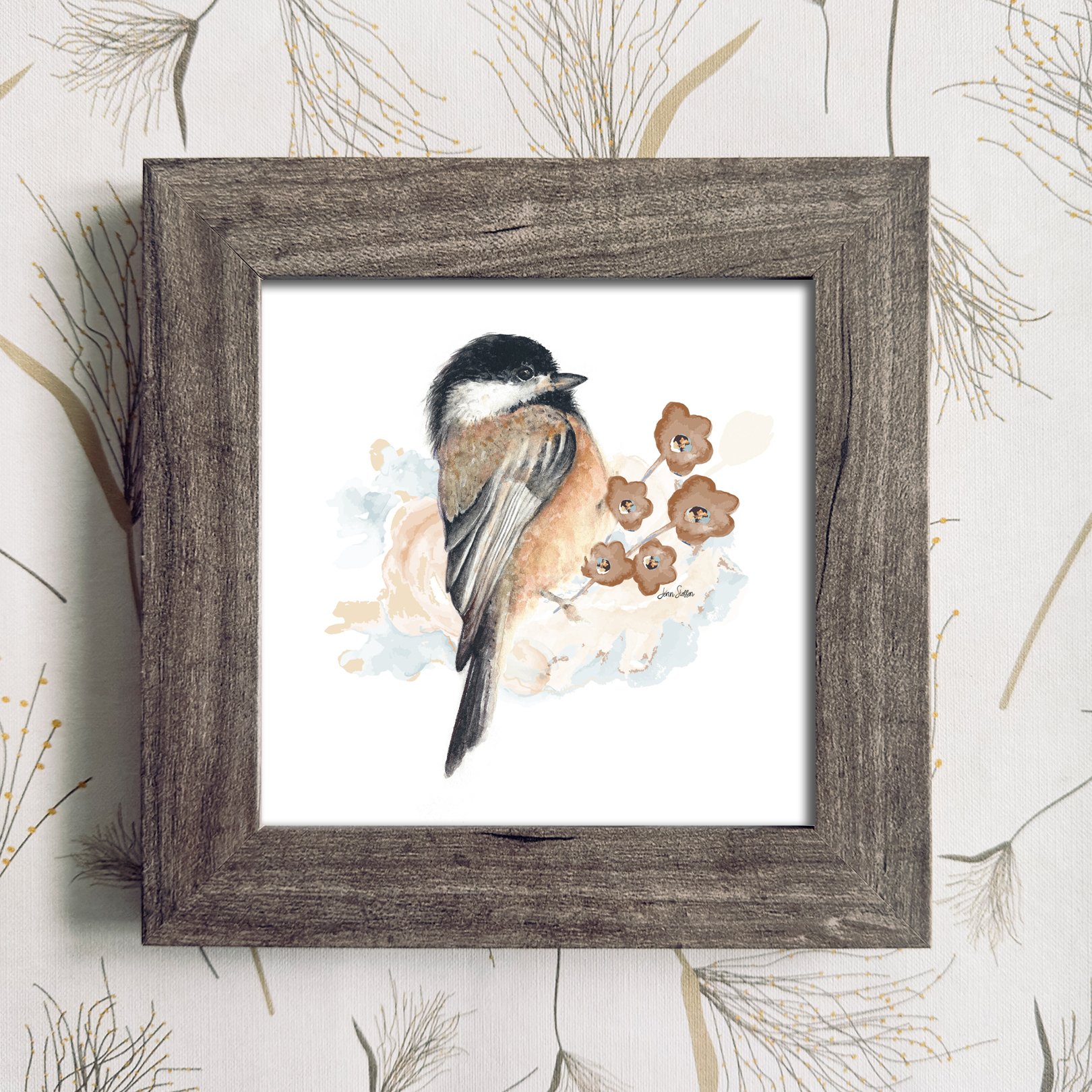 Chickadee_1_Natural Frame Color_JennSteffenArt.jpg