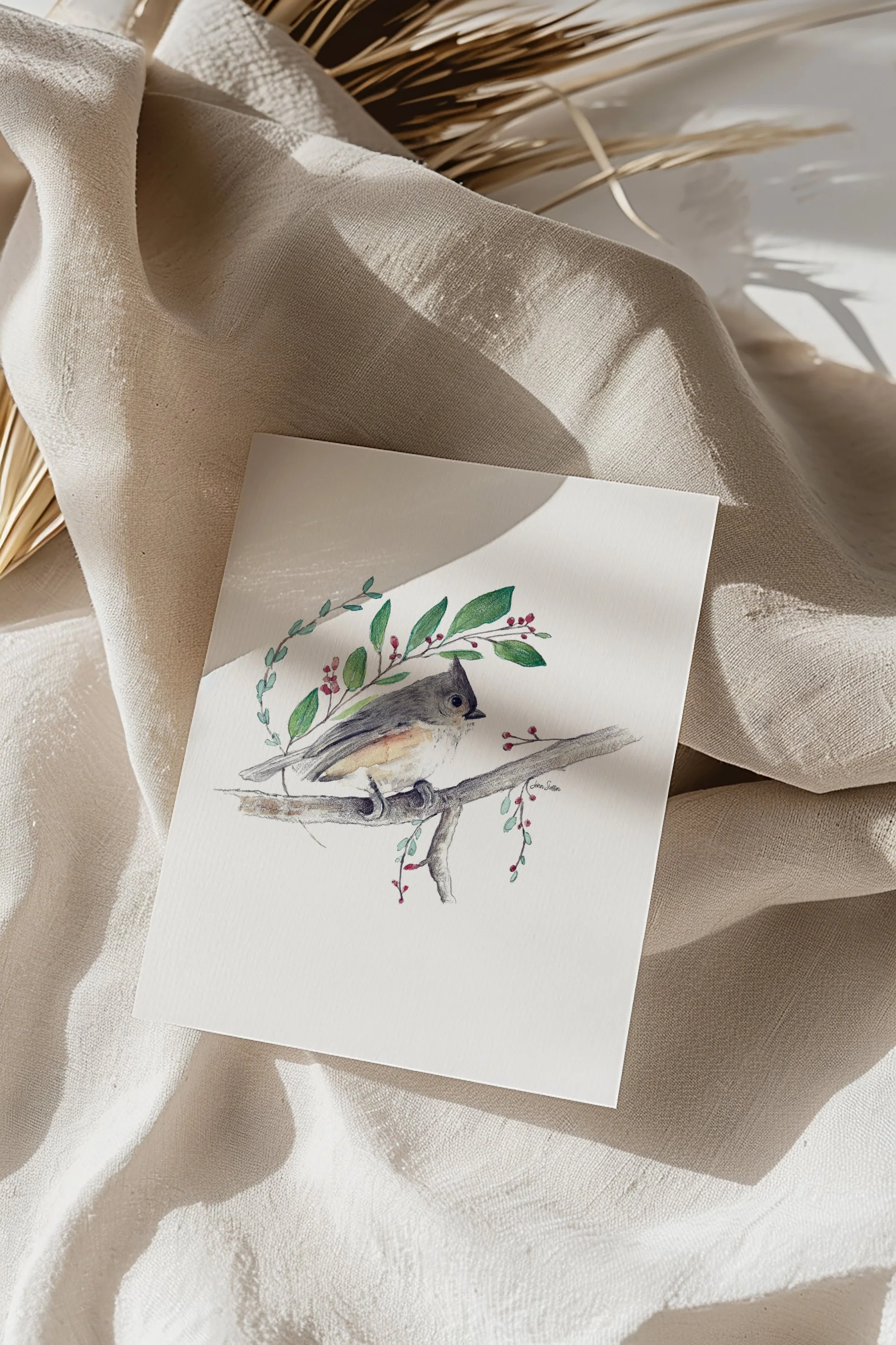 Tufted Titmouse Art Print