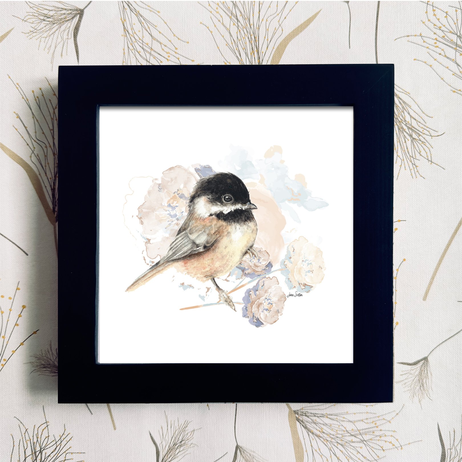 Chickadee_2_Black Frame Color_JennSteffenArt.jpg