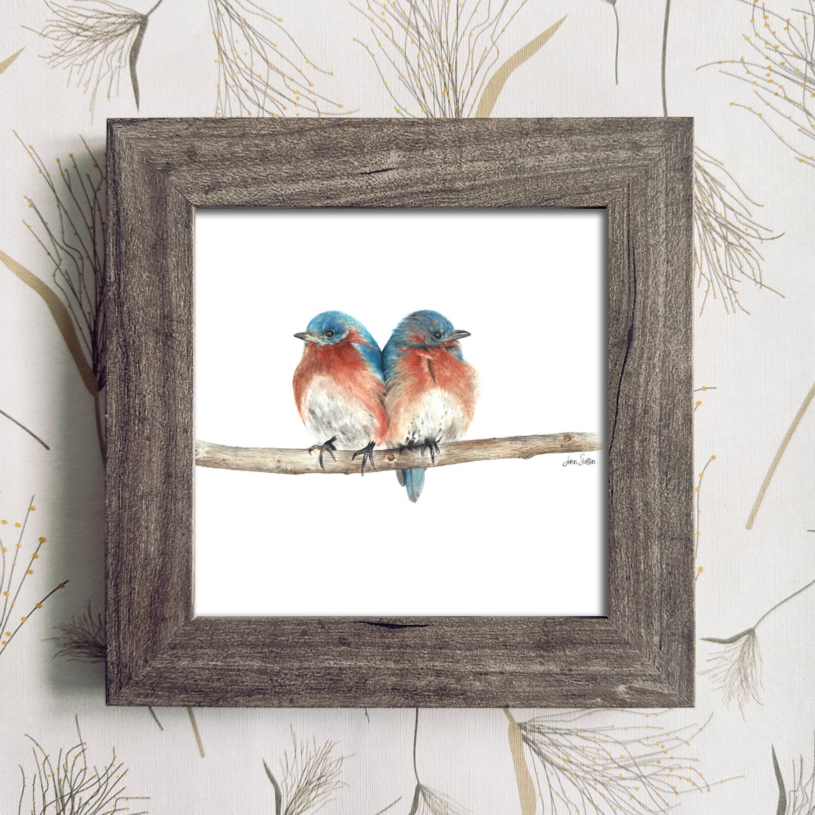 Sweet_Little_Bluebirds_Natural Frame Color_JennSteffenArt.jpg