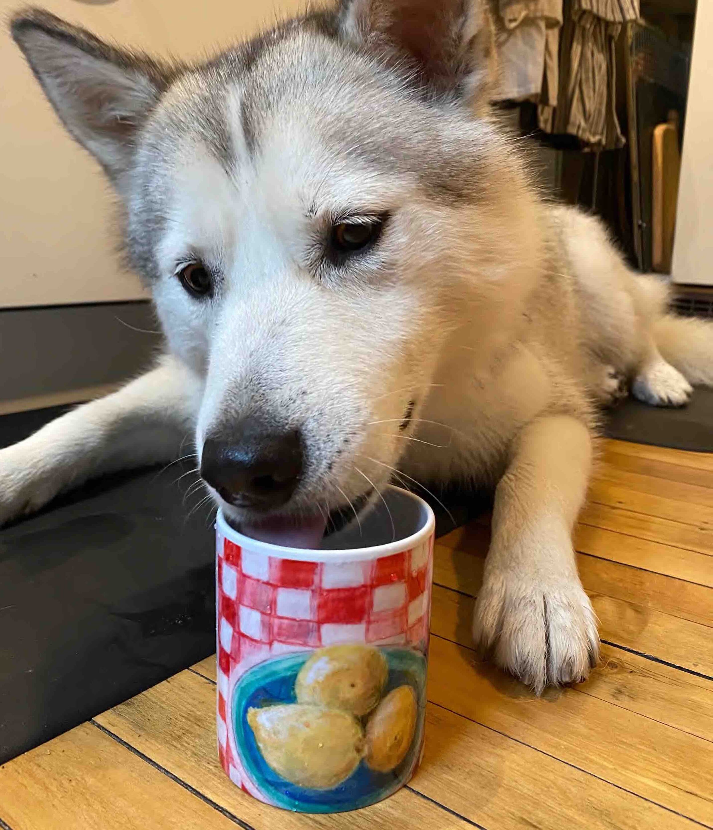 Teenie And Her Husky