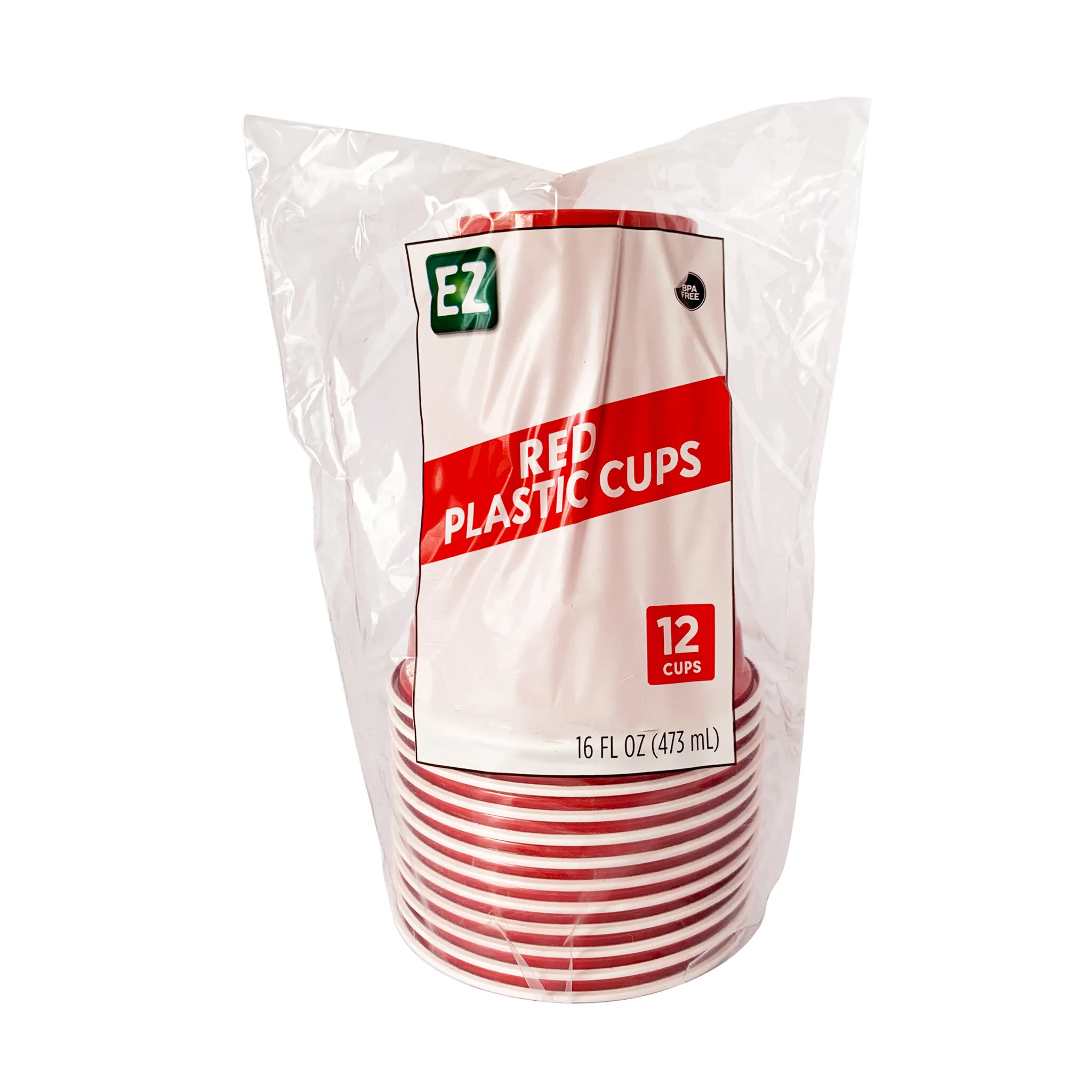 EZ Red Plastic Cups