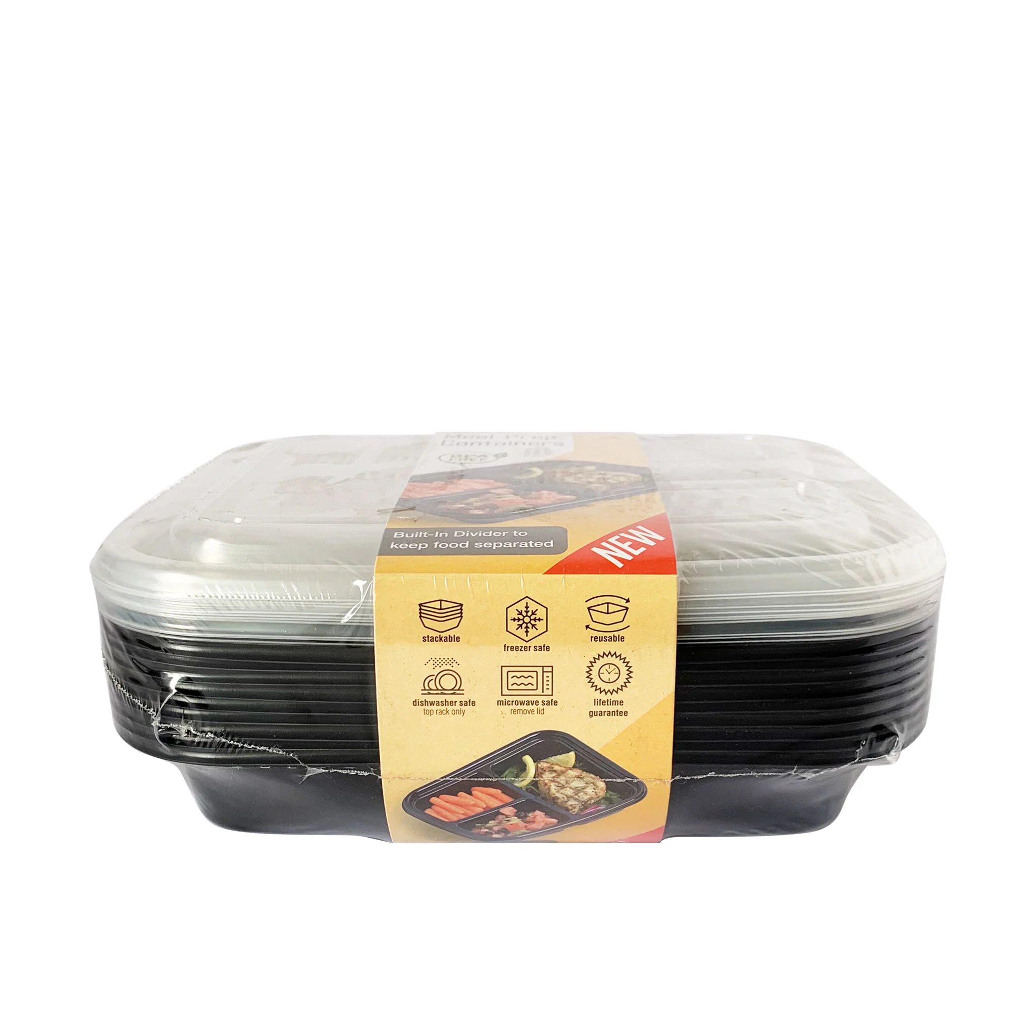 Meal Prep Containers with Built-In Divider