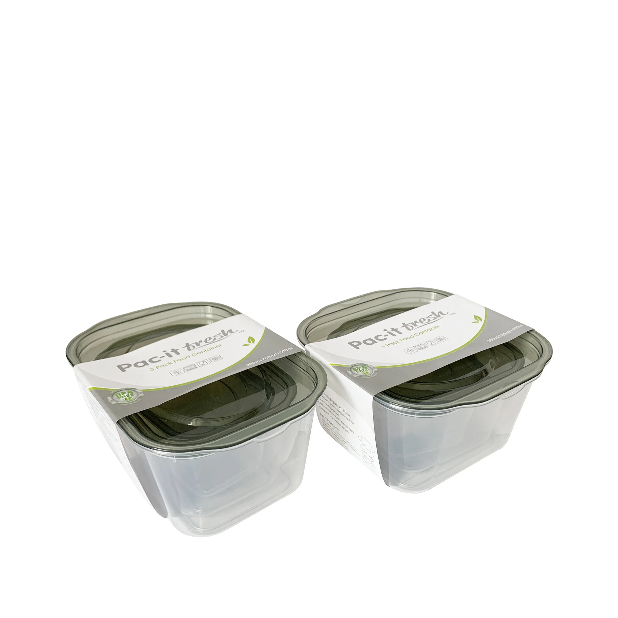 PAC-it Fresh 3 Pack Food Containers
