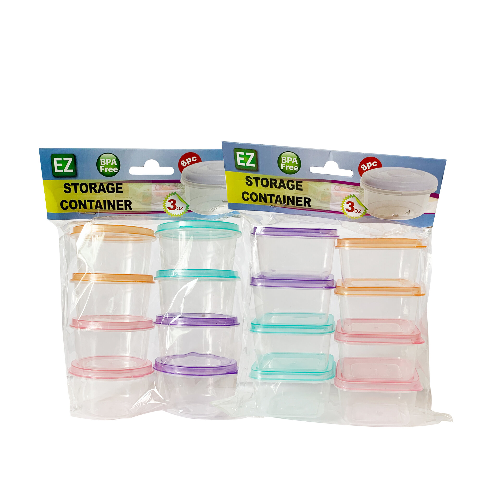 EZ 8pc Storage Container Pack