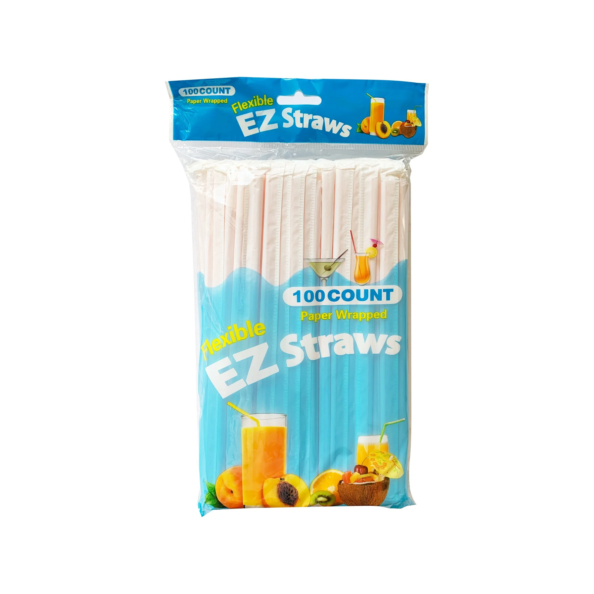 EZ Flexible Paper Wrapped Straws