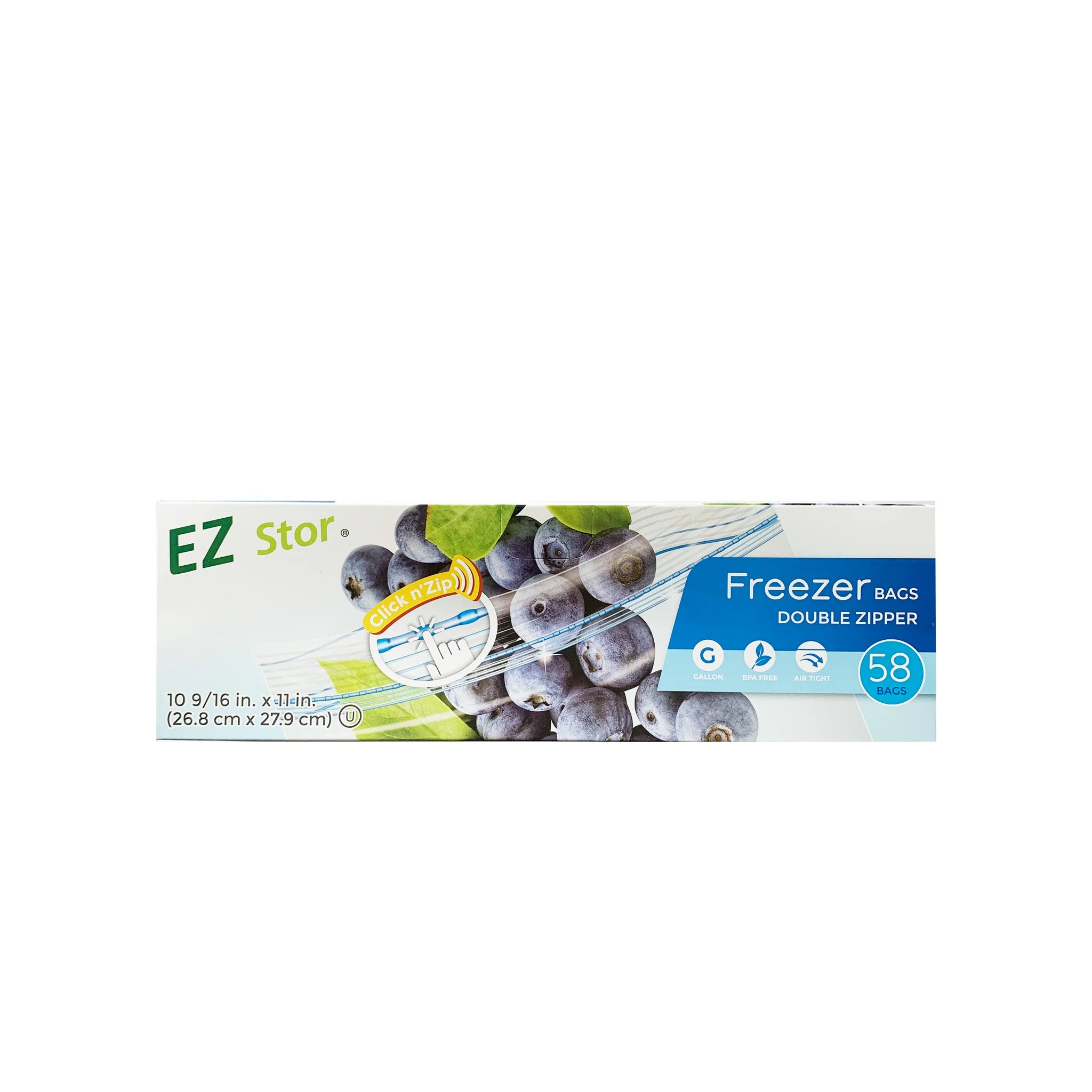 EZ Stor Click n' Zip Freezer Bags