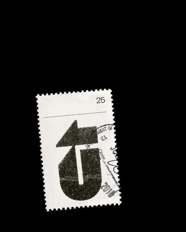 Typographic stamps by Lennard Makosch