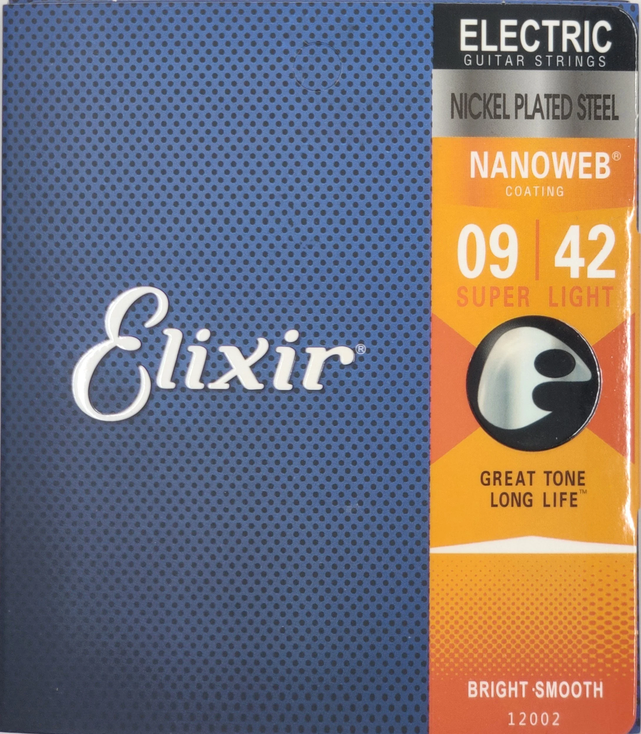 Elixir Nanoweb Electric Guitar Strings 9-42- 3 Sets-Free Fast Shipping