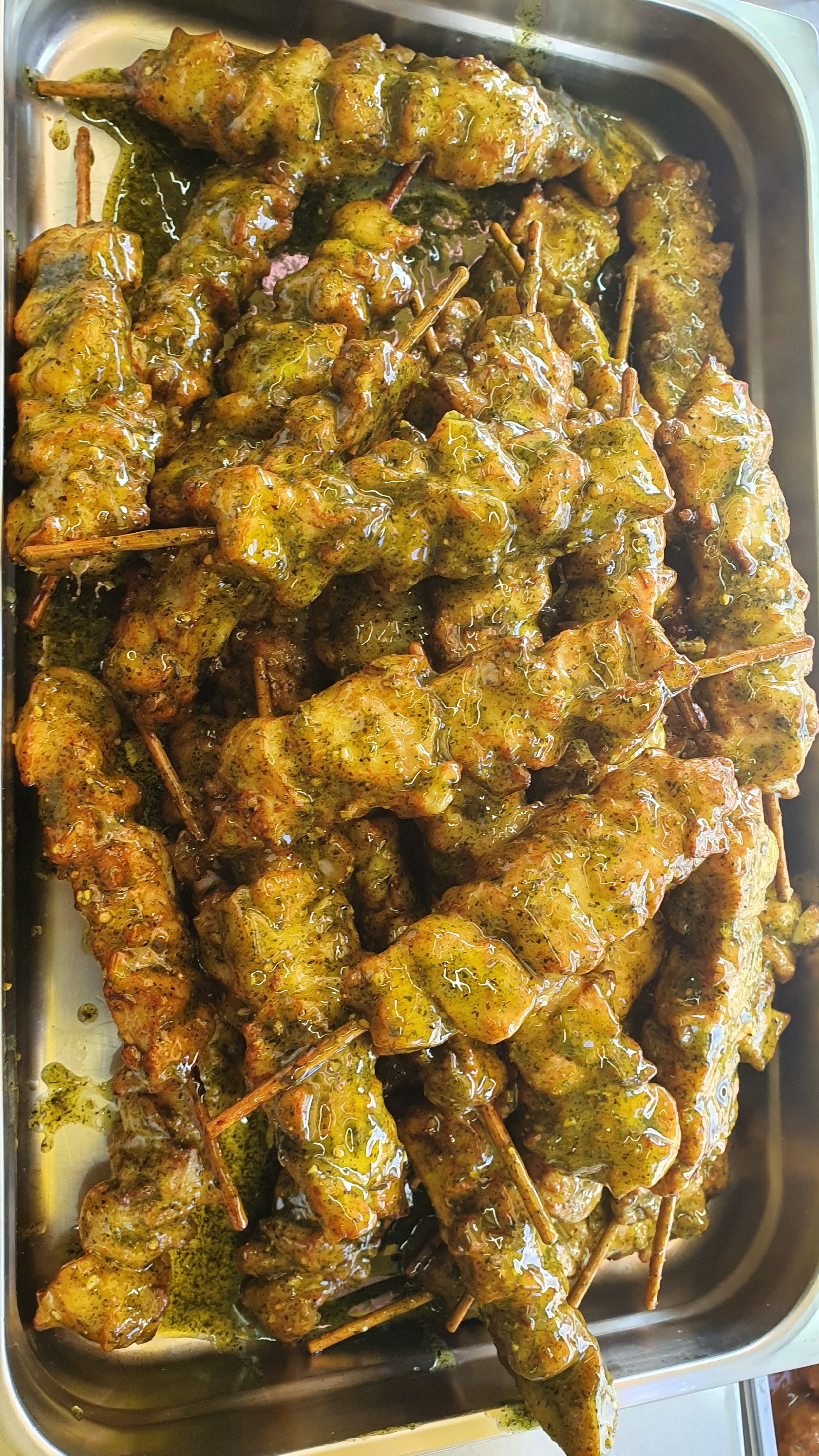 Brochette sauce ciboulette / aïl