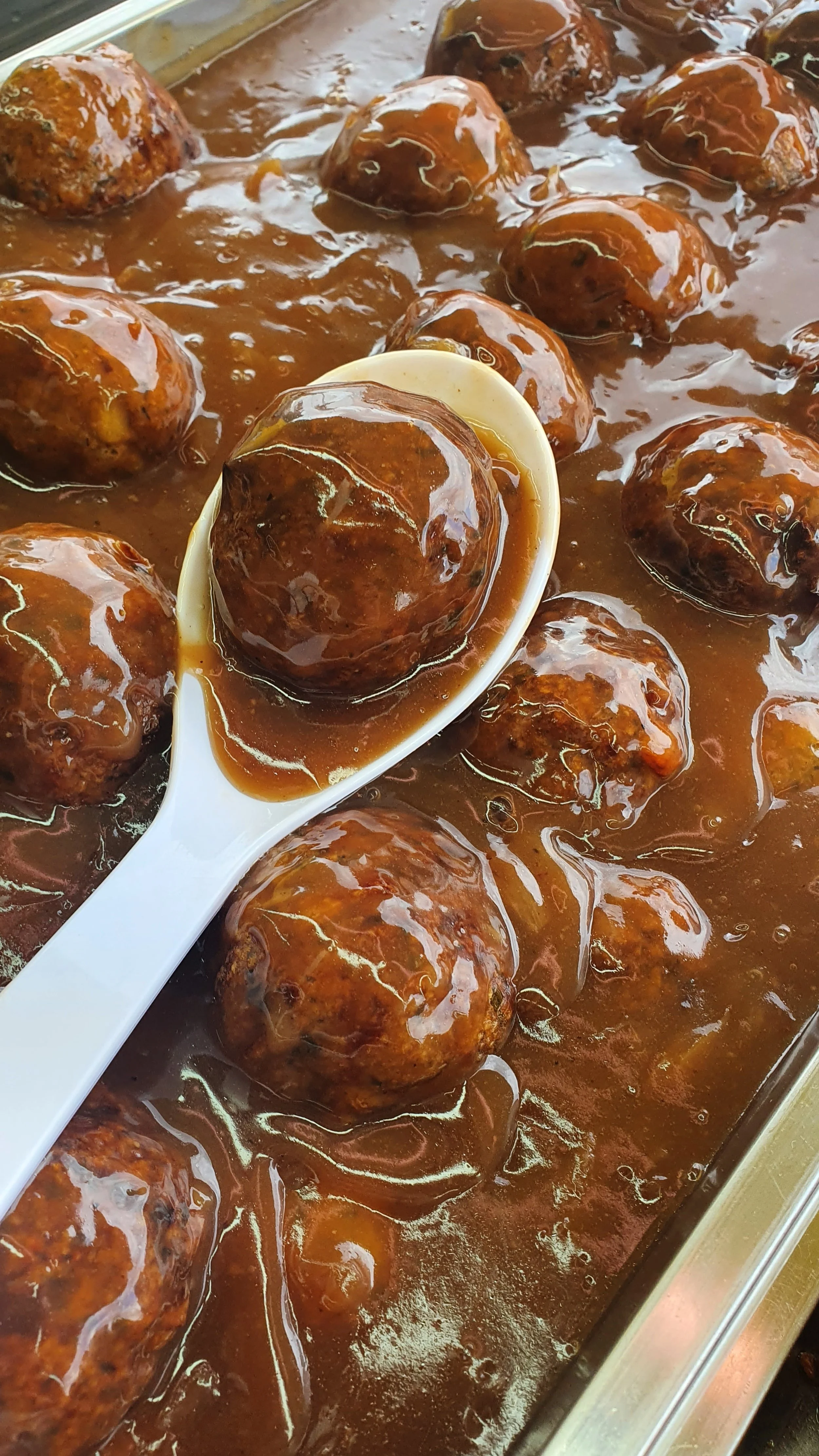 Boulettes de poulet sauce liégeoise
