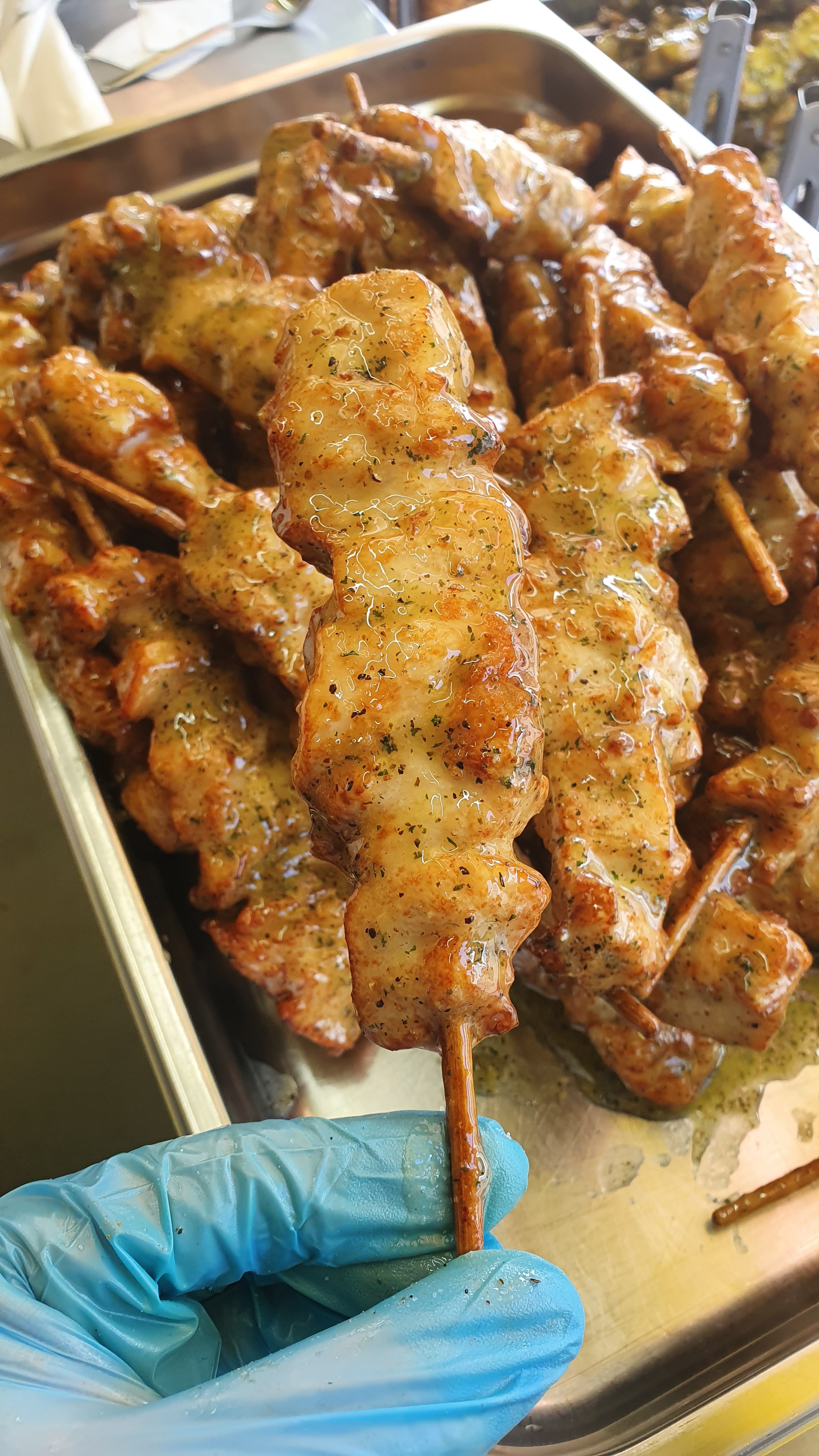 Brochette sauce citron