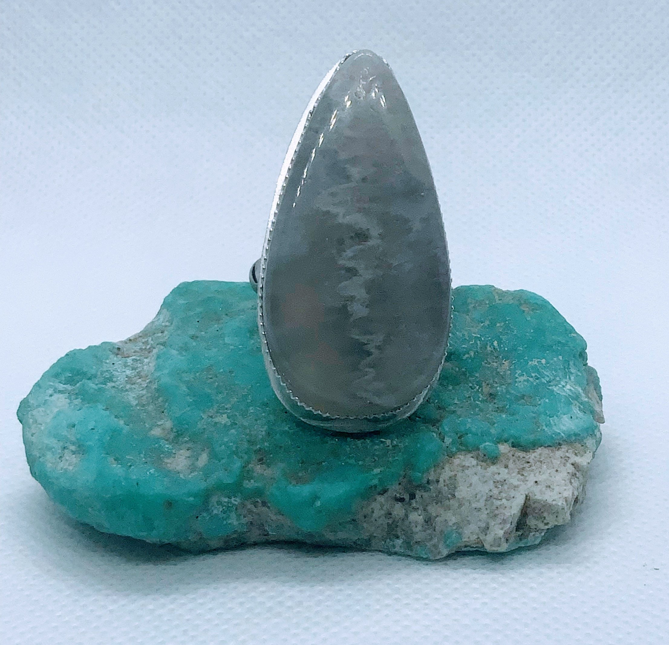 Sterling Silver and Agate Ring