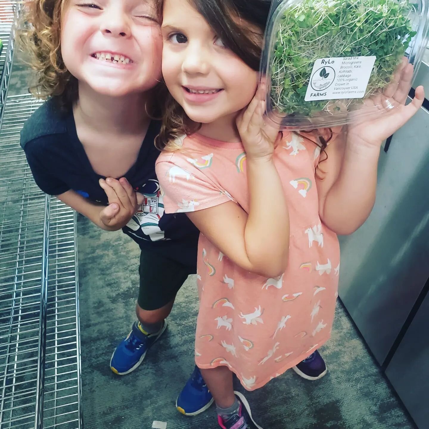 I was lucky enough to have some help packaging microgreens yesterday!
