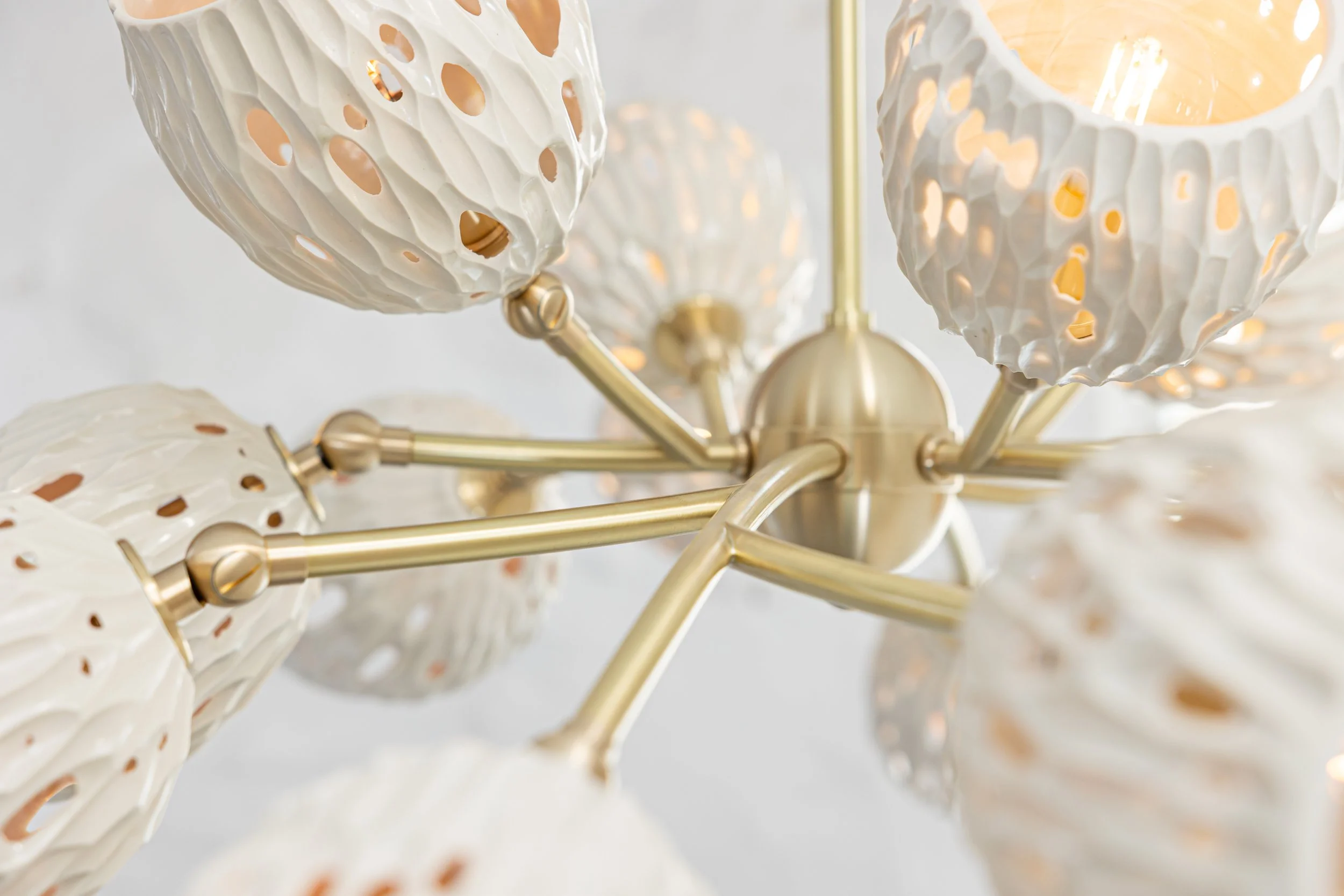 14 Orb Chandelier Detail