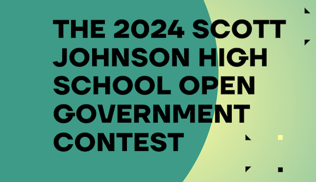Entries due March 5 for WashCOG’s open government contest